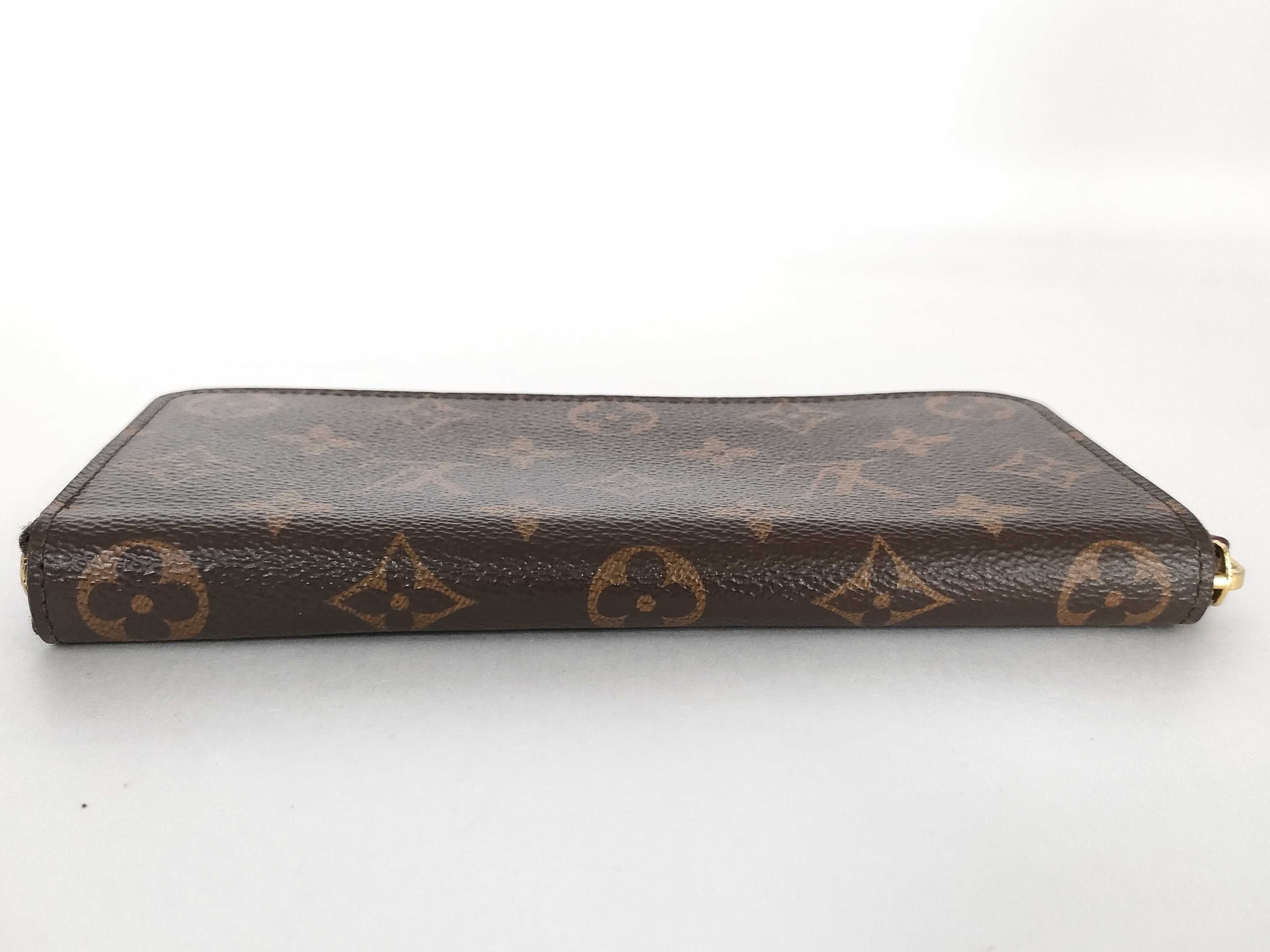 Monogram Louis Vuitton Monogram Portefeuille Clemence Fuchsia Gold Hardware CA0187 Wallet — view 6