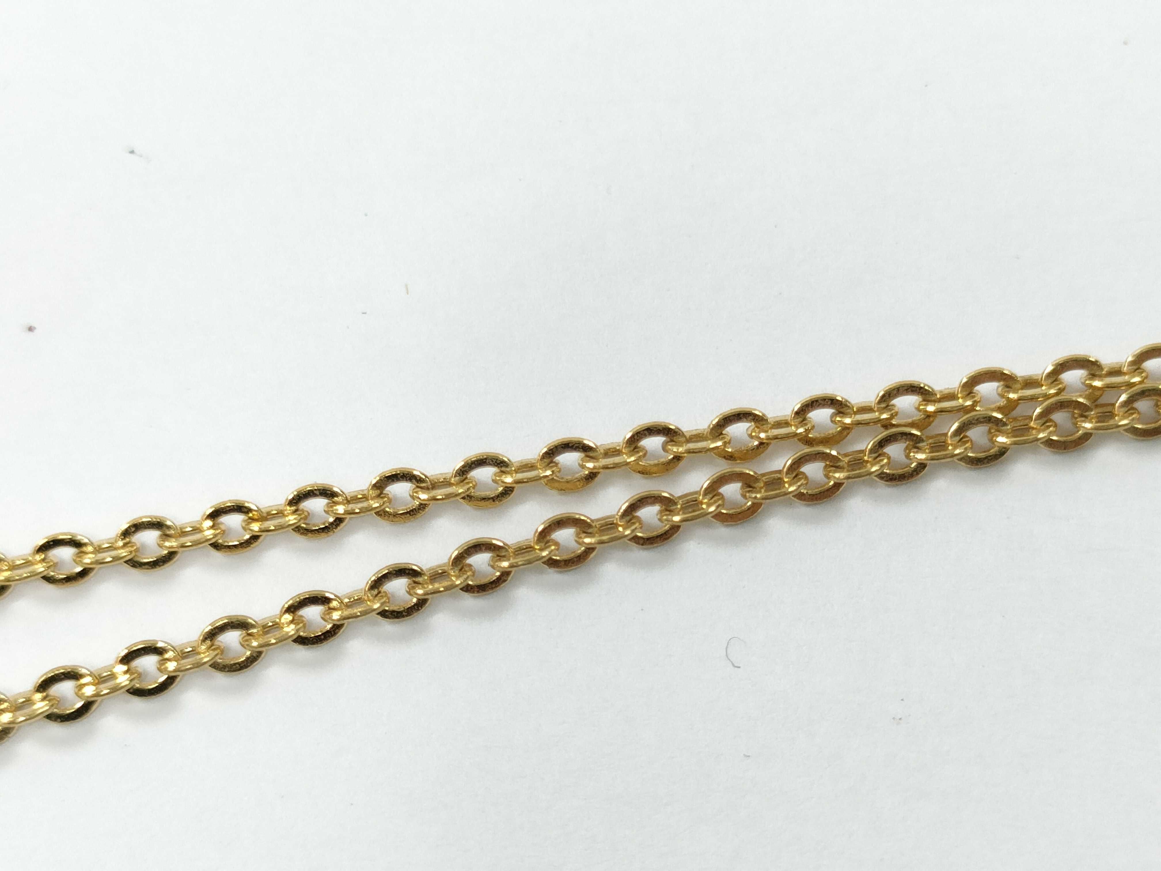 Heart Logo Rhinestone Gold Necklace — view 5