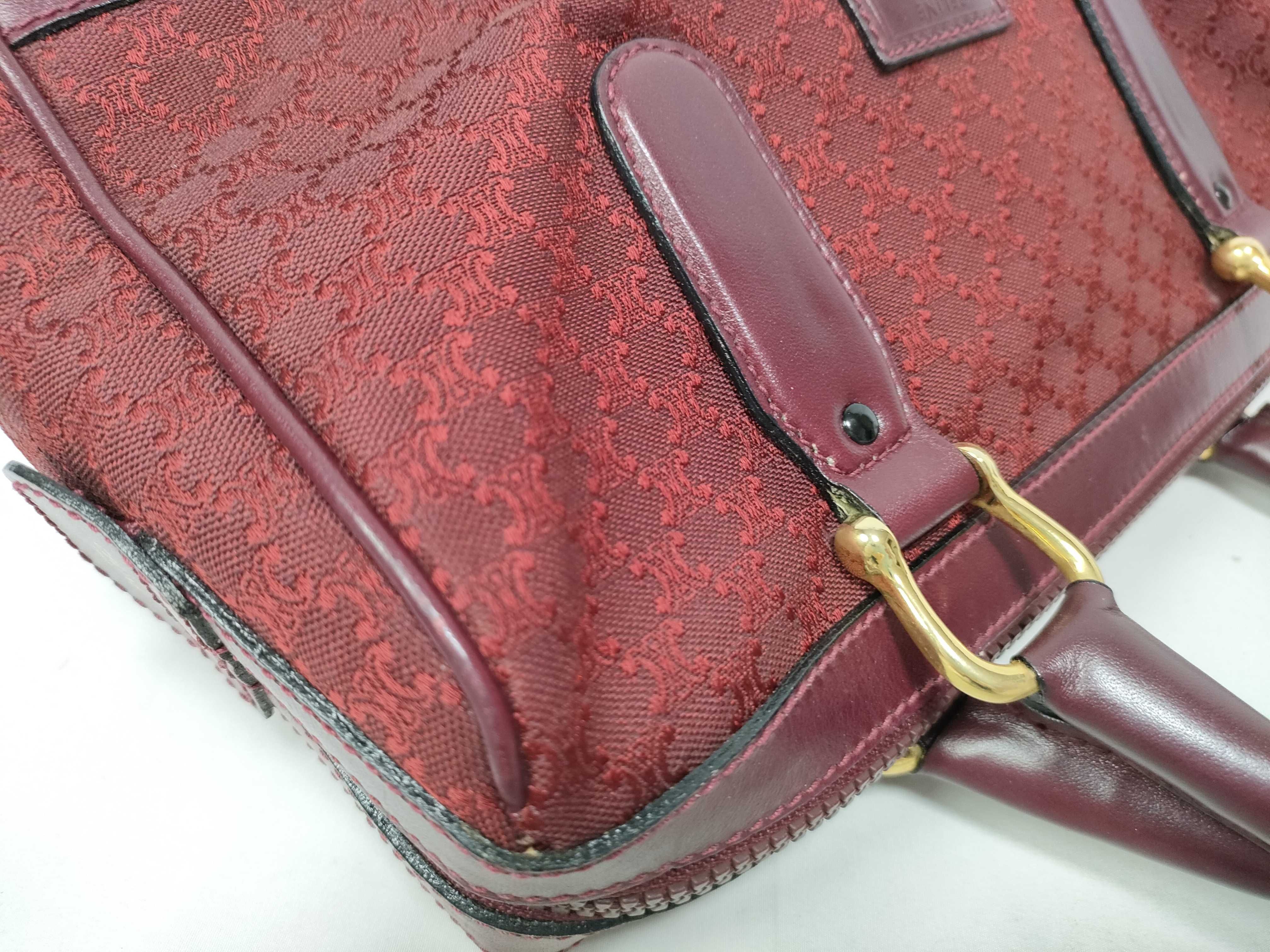 Macadam Boston Bag, Canvas and Leather, Bordeaux Boston Bag — view 11