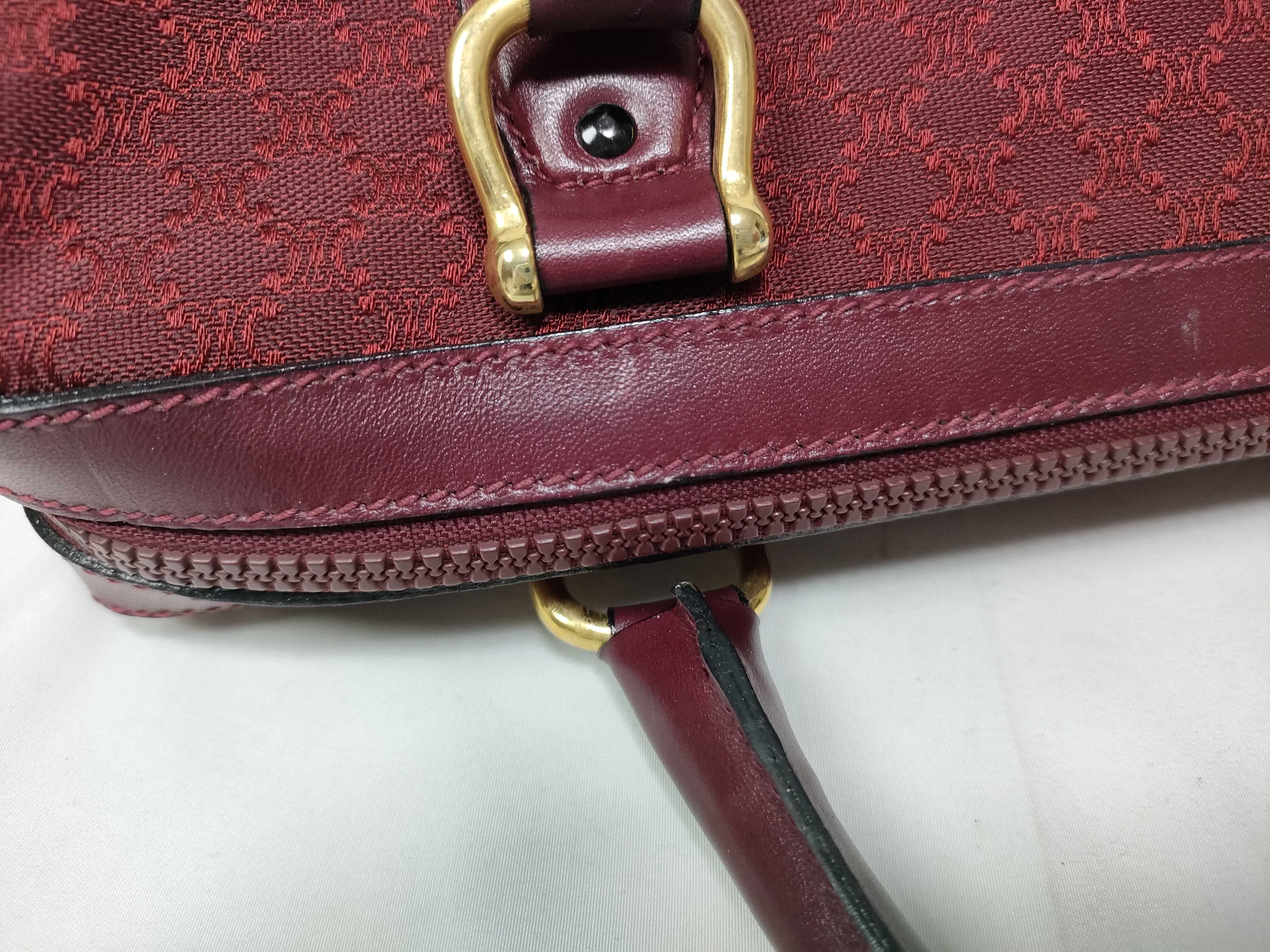 Macadam Boston Bag, Canvas and Leather, Bordeaux Boston Bag — view 13