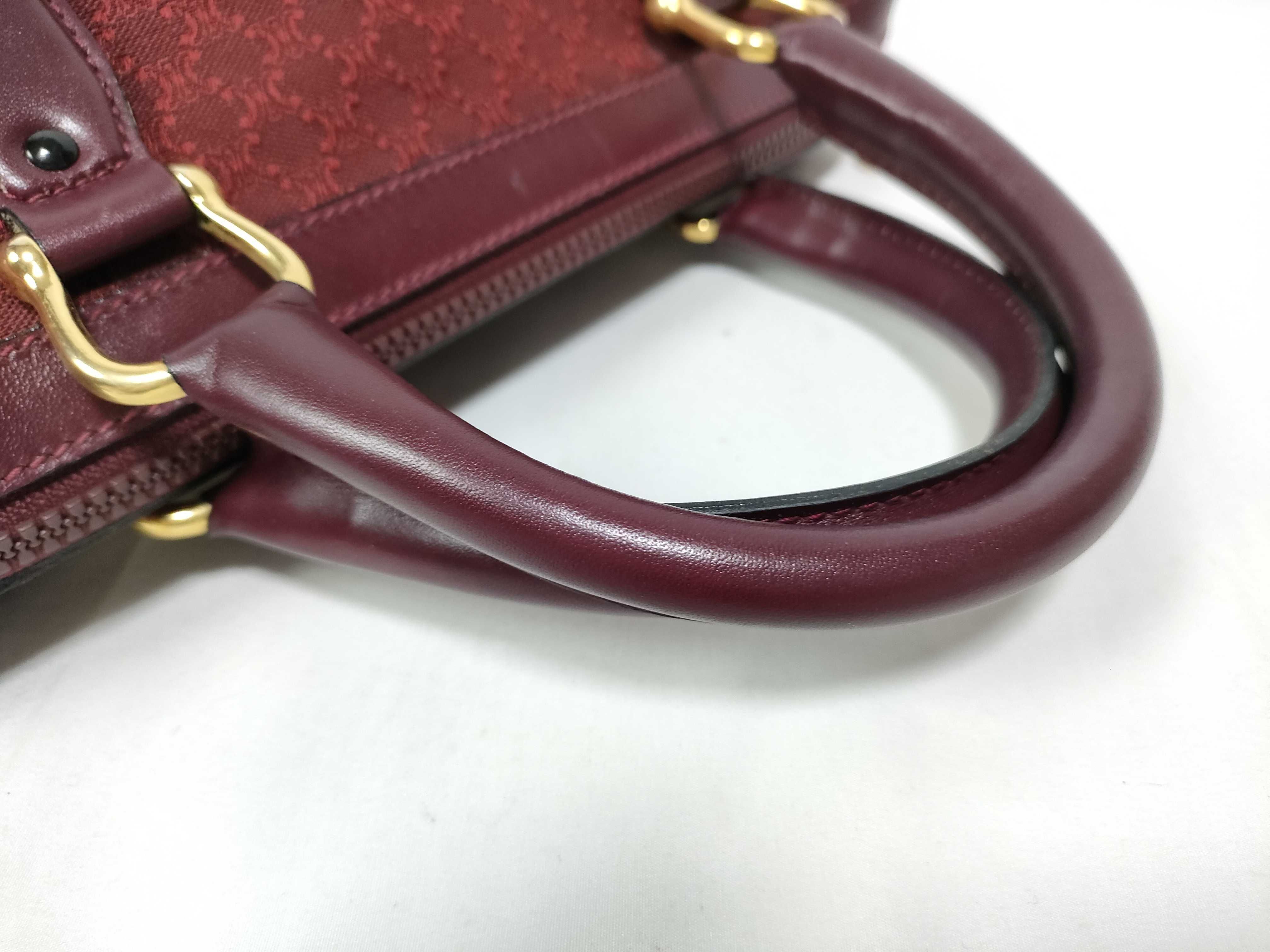 Macadam Boston Bag, Canvas and Leather, Bordeaux Boston Bag — view 9