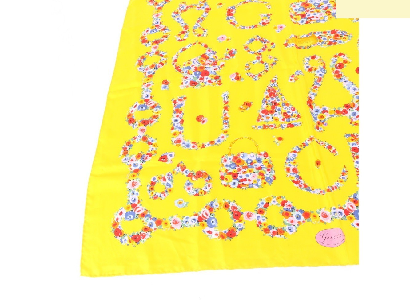 100% Silk Scarf with Tag — view 4