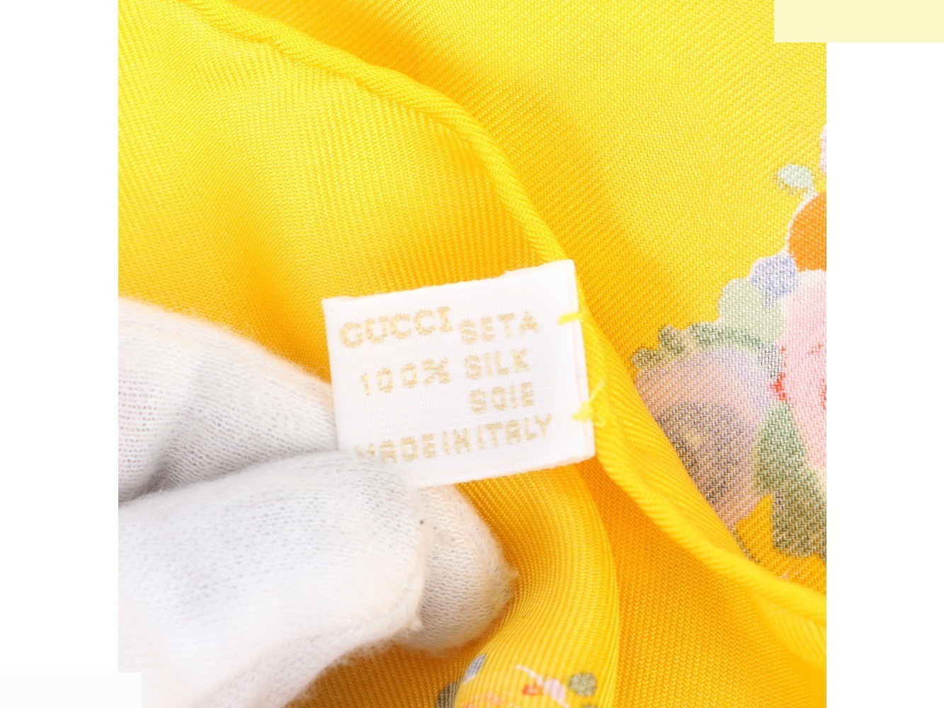 100% Silk Scarf with Tag — view 7