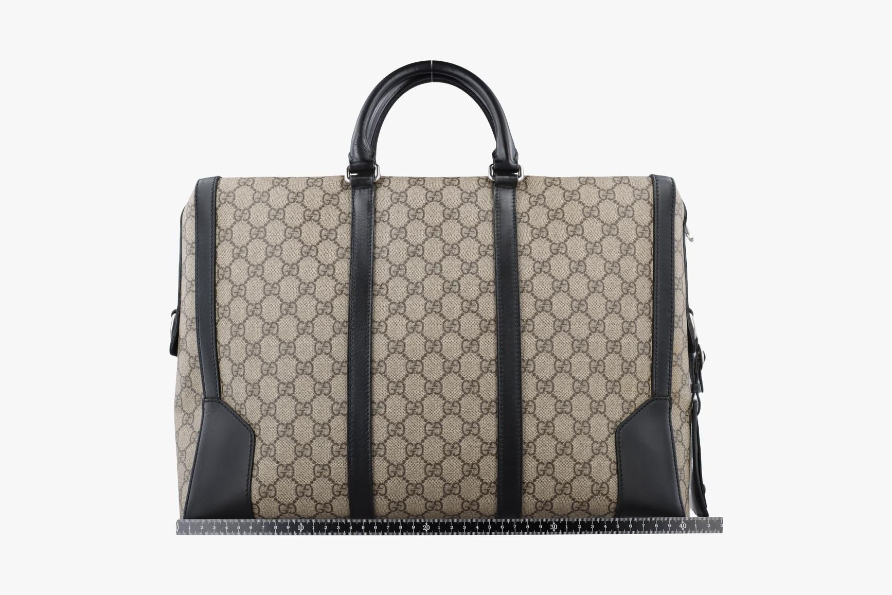 Kaleido PVC Coated Canvas x Leather Beige x Black — view 2