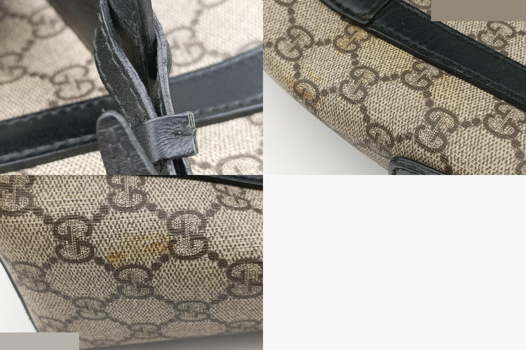 Kaleido PVC Coated Canvas x Leather Beige x Black — view 11