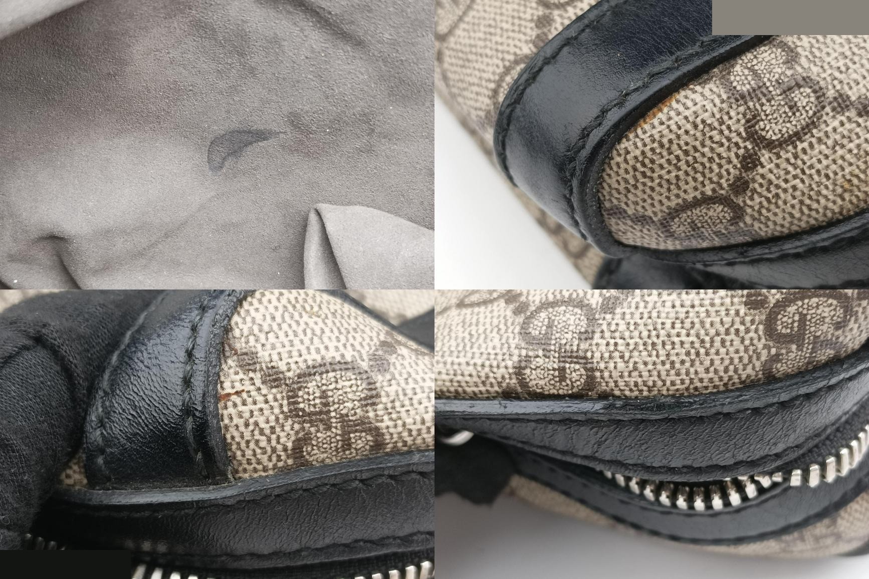 Kaleido PVC Coated Canvas x Leather Beige x Black — view 9