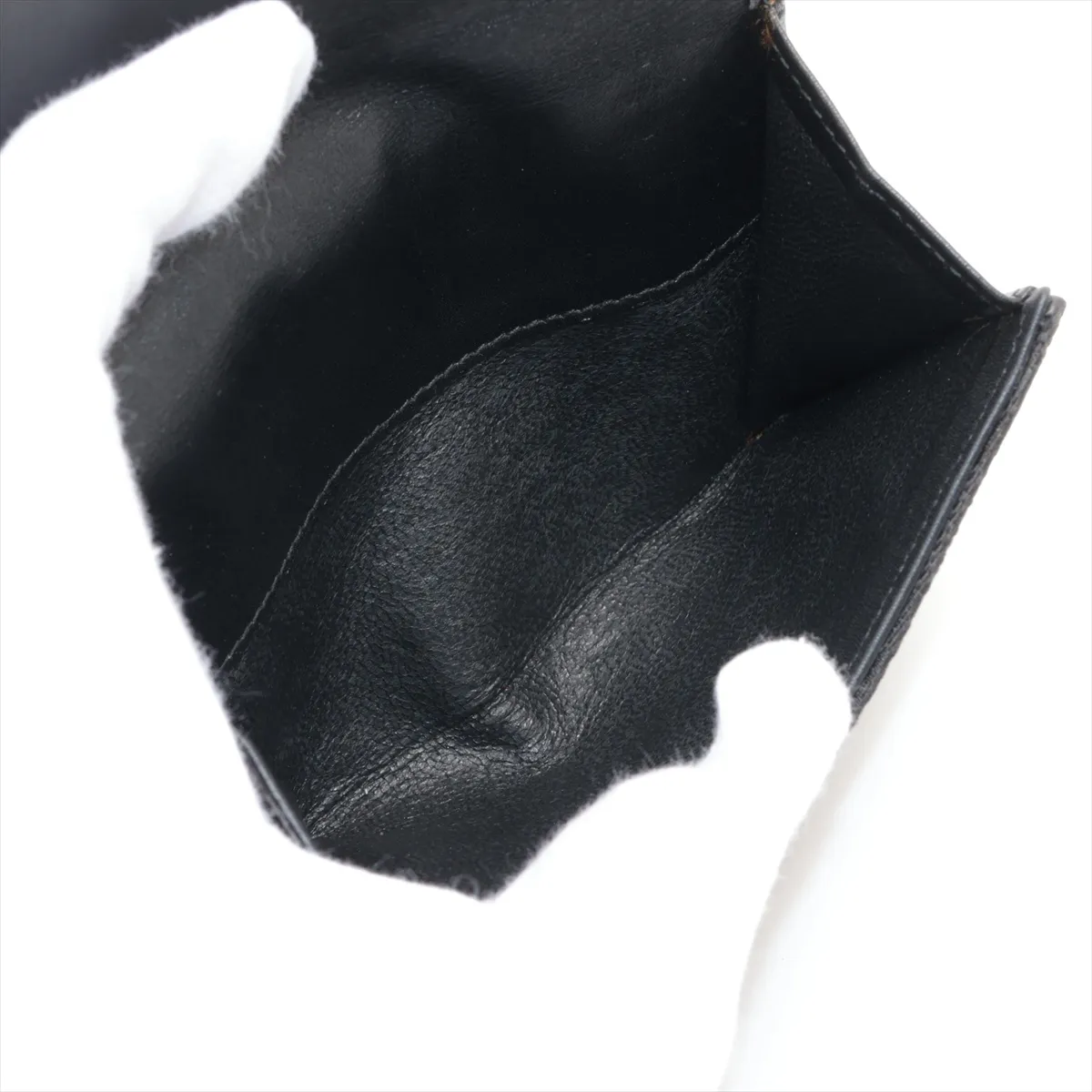 Jackie Canvas x Leather Compact Wallet Black 035.2888.2131 — view 5