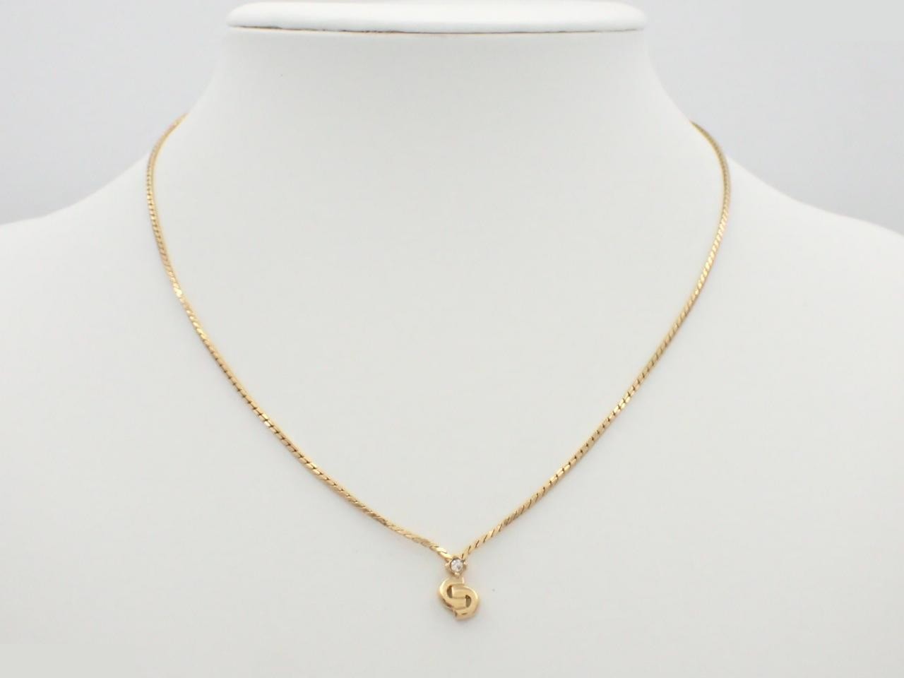 Other lines: Precious metal necklaces and pendants with stones, chain approximately 45cm long. — view 3