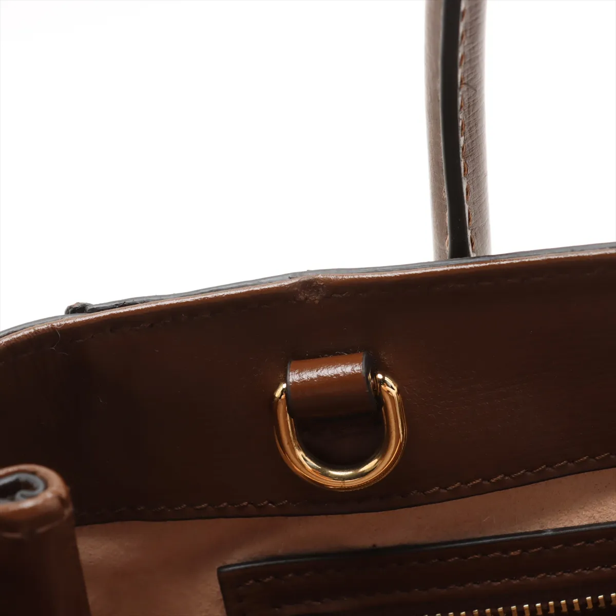 GG Supreme Jackie 1961 PVC x Leather 2WAY Handbag Brown 649016 — view 12