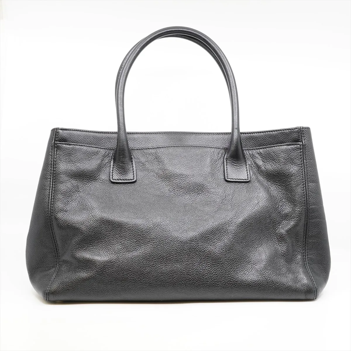 Executive Leather 2-Way Tote Bag, Black with Gold Hardware, 10763133 — view 2