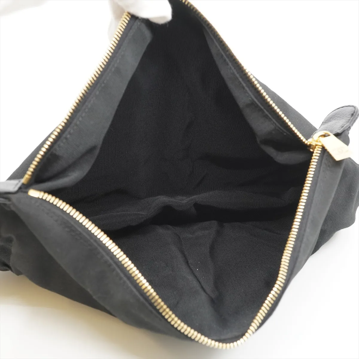 Executive Leather 2-Way Tote Bag, Black with Gold Hardware, 10763133 — view 14