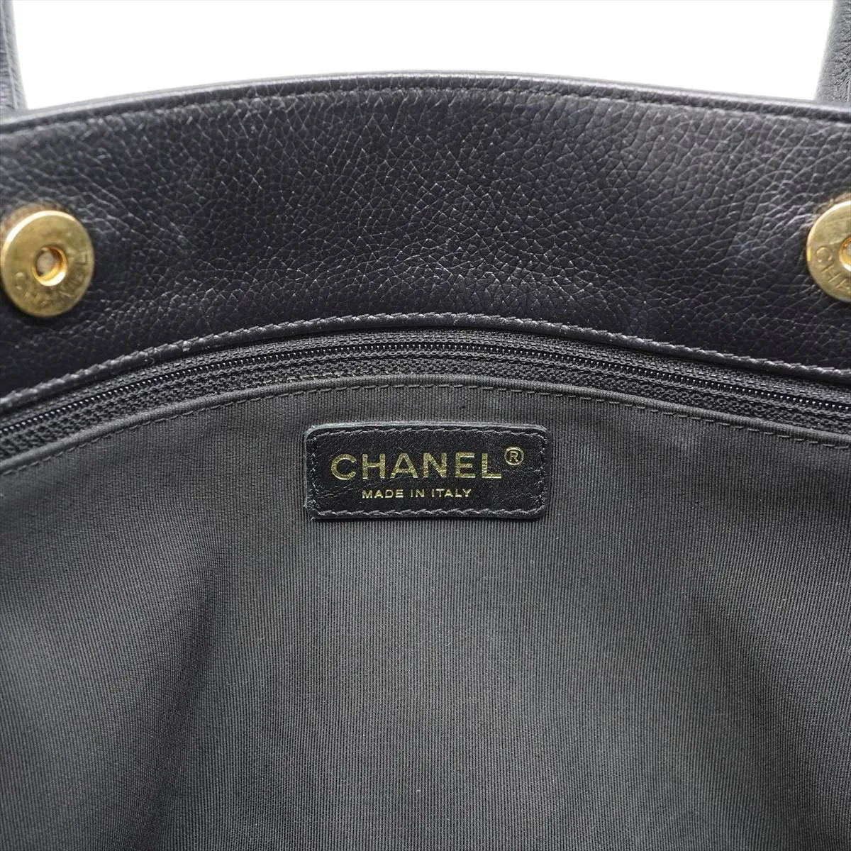 Executive Leather 2-Way Tote Bag, Black with Gold Hardware, 10763133 — view 9