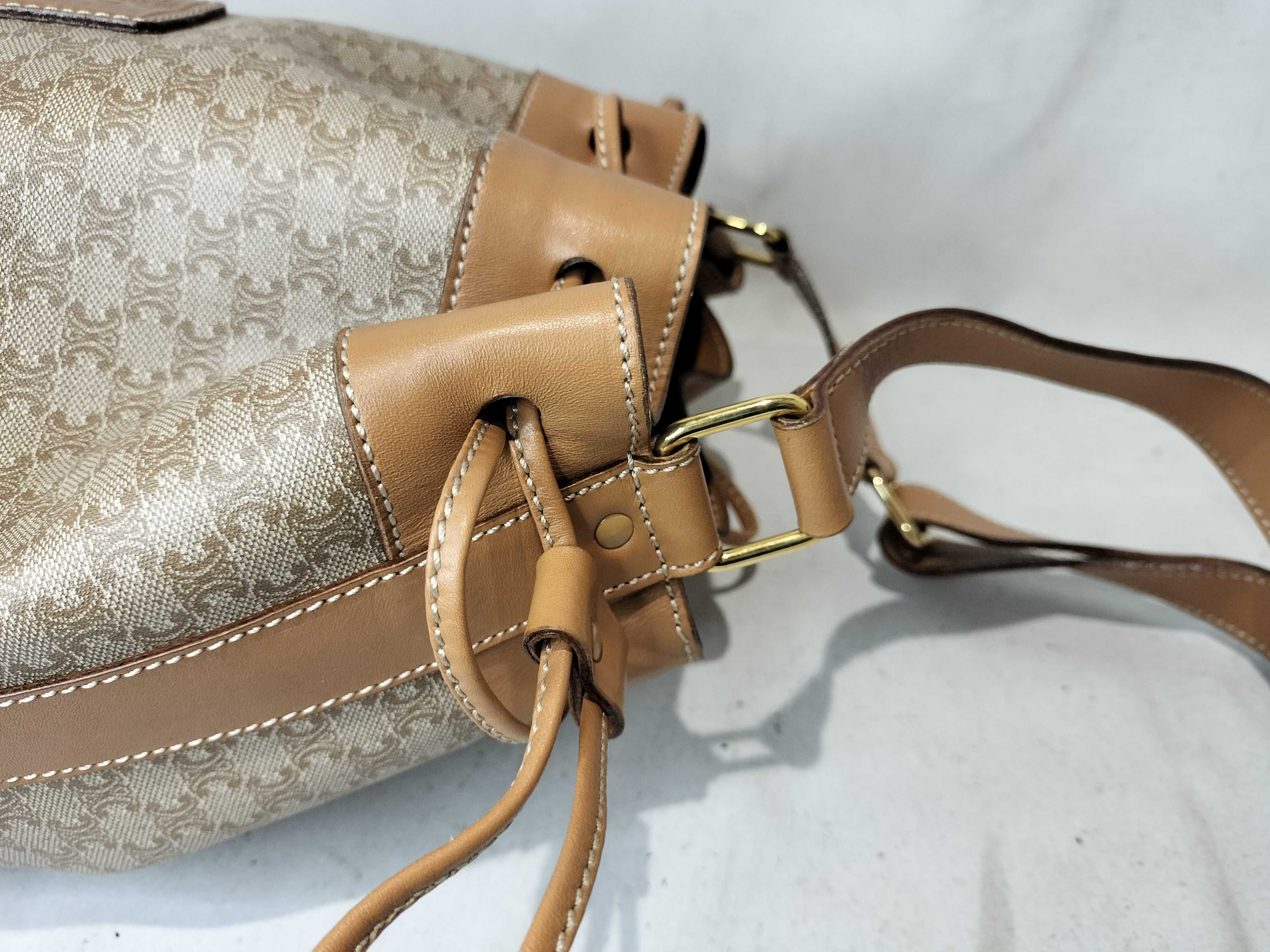 Canvas 2-way Shoulder Bag with Included Pouch — view 6