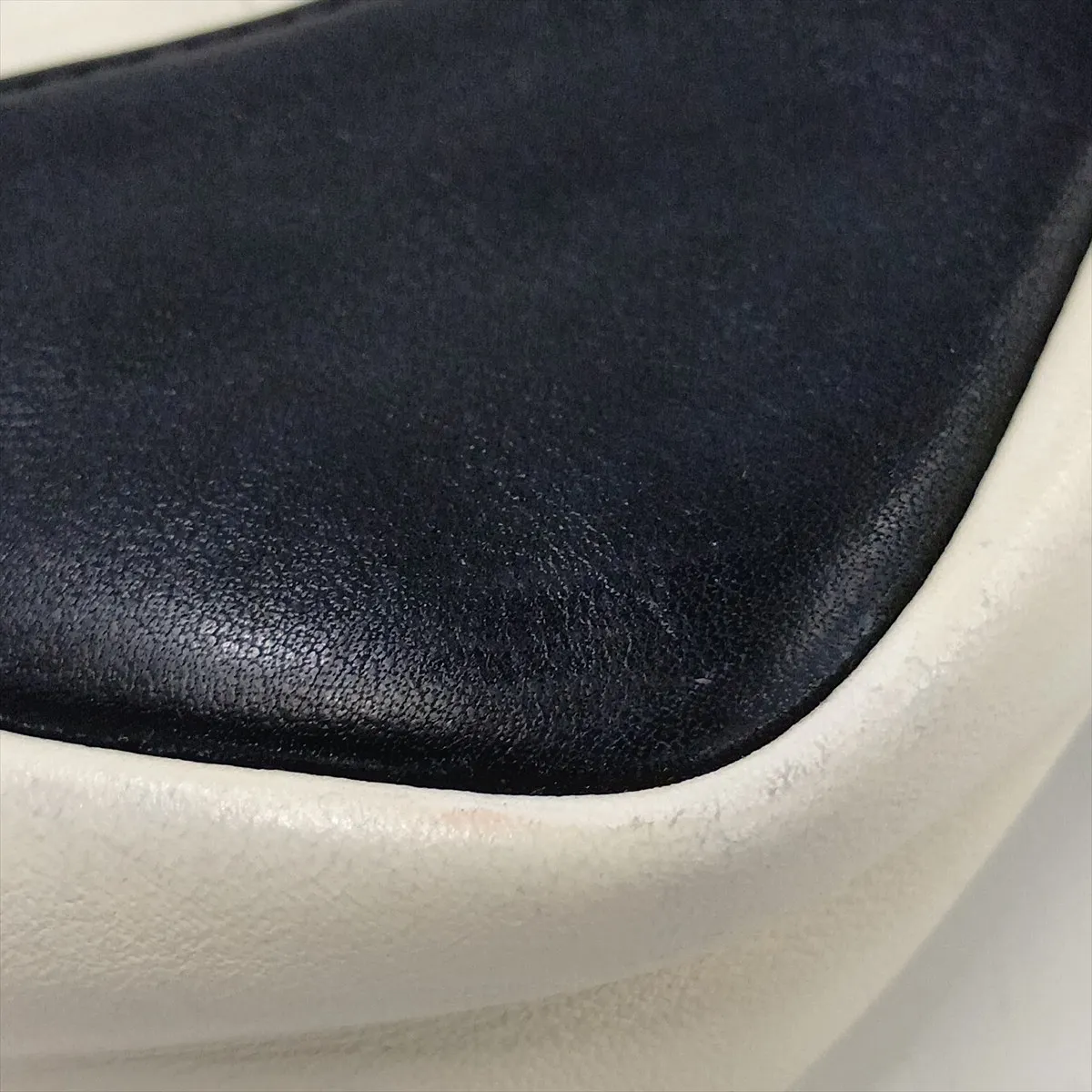 Cambon Line Lambskin Shoulder Bag, White x Black, Silver Hardware, 6970465, Series 6 — view 12