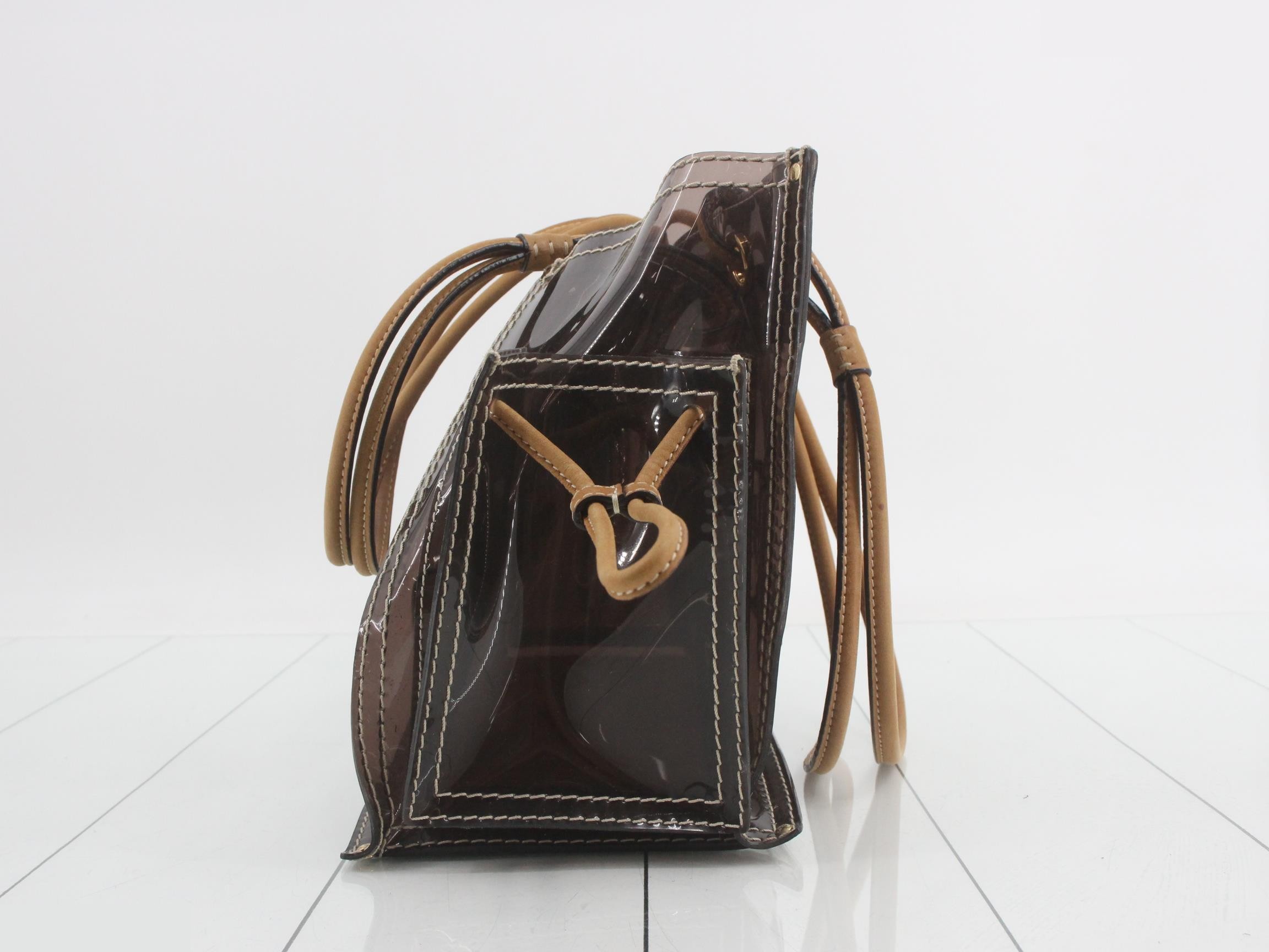 Anagram Vinyl Leather Tote Bag — view 3