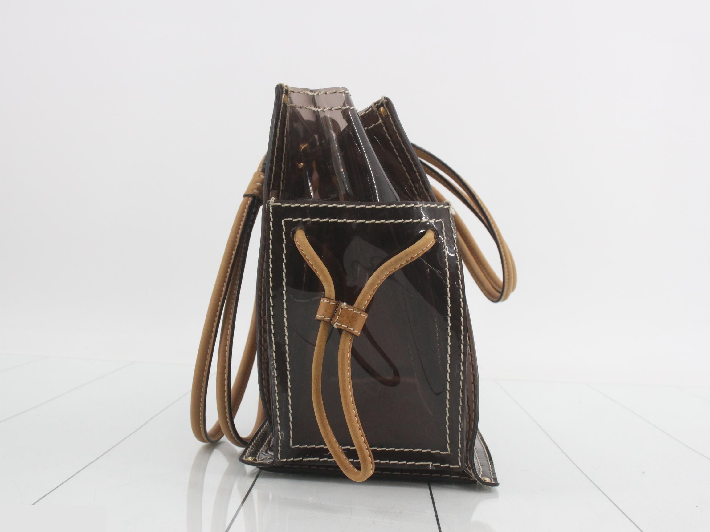 Anagram Vinyl Leather Tote Bag — view 4