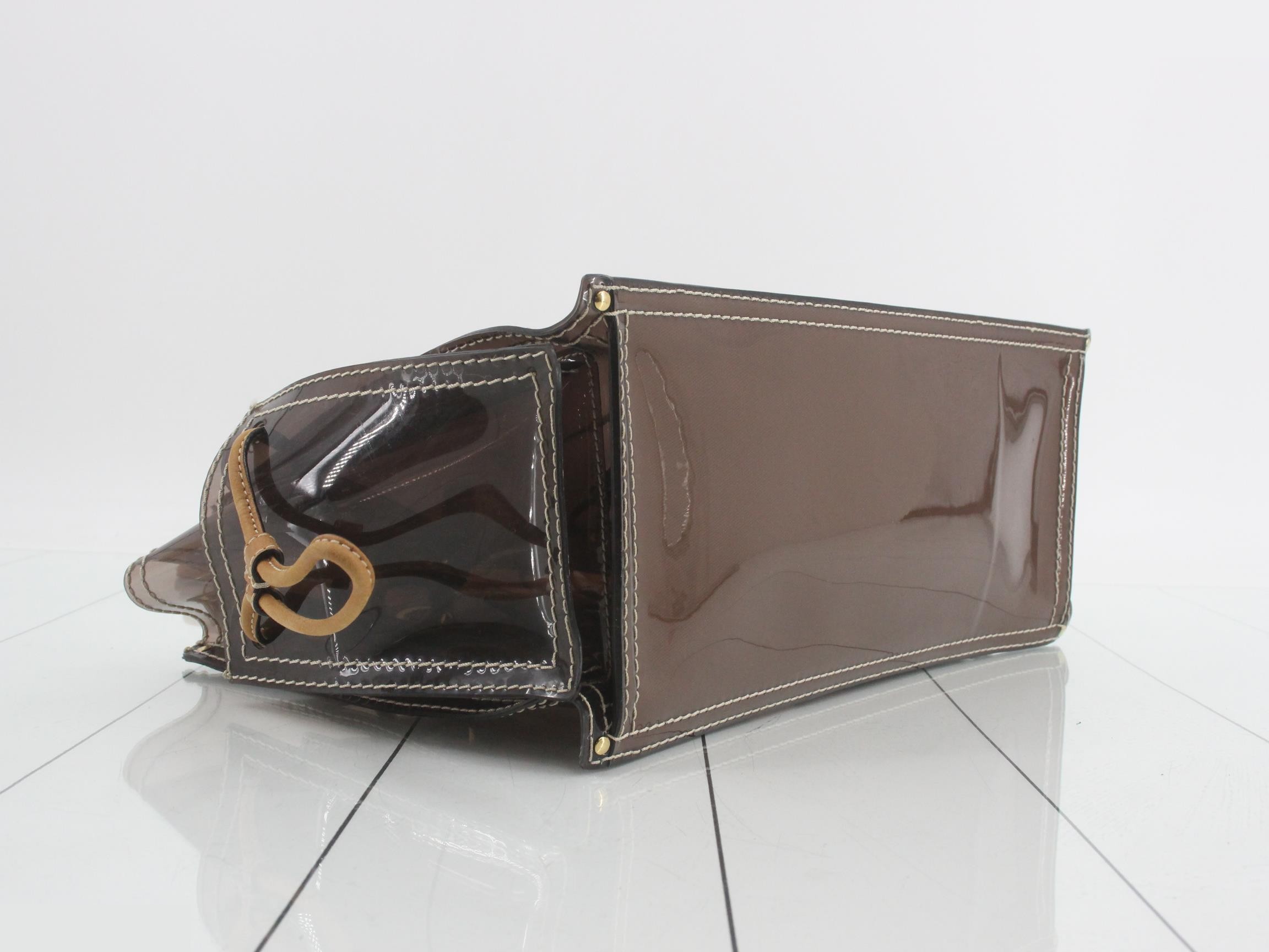 Anagram Vinyl Leather Tote Bag — view 5