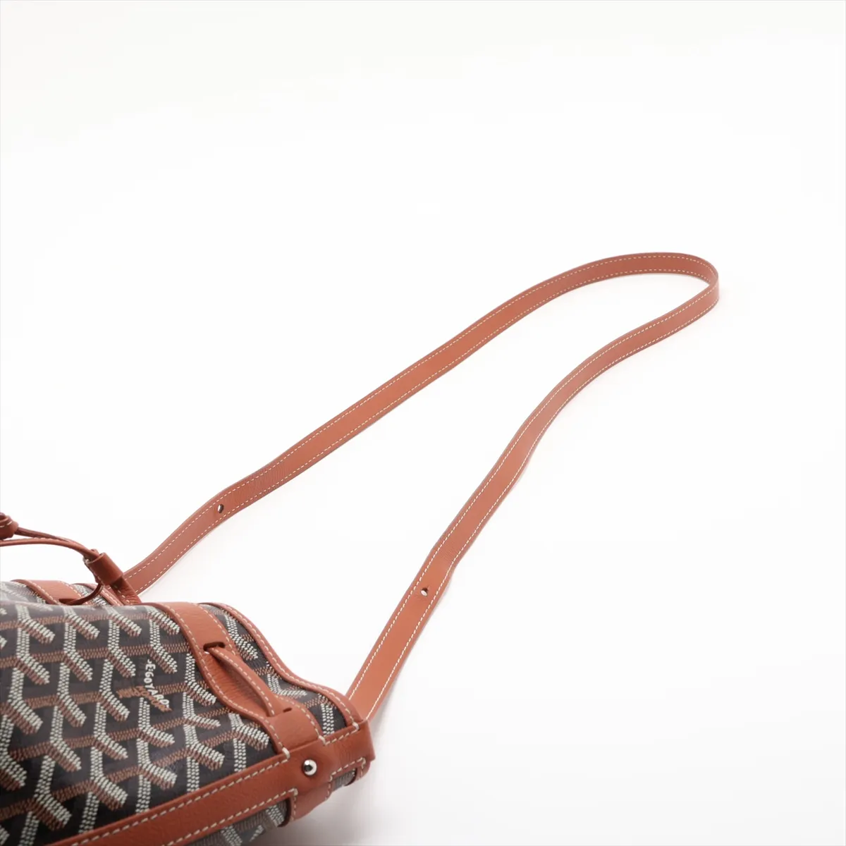 Petit Flot PVC x Leather Shoulder Bag Brown — view 5
