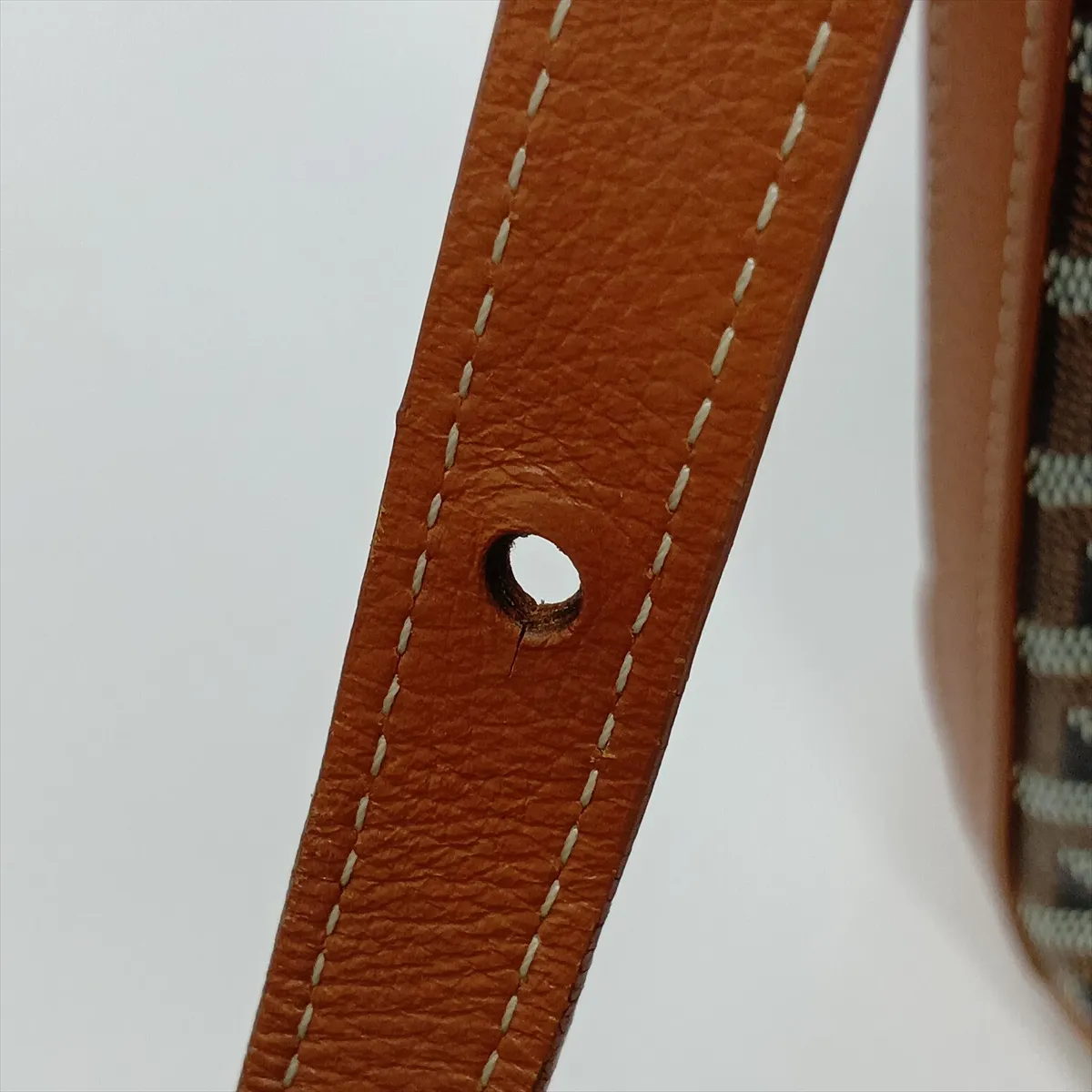Petit Flot PVC x Leather Shoulder Bag Brown — view 9