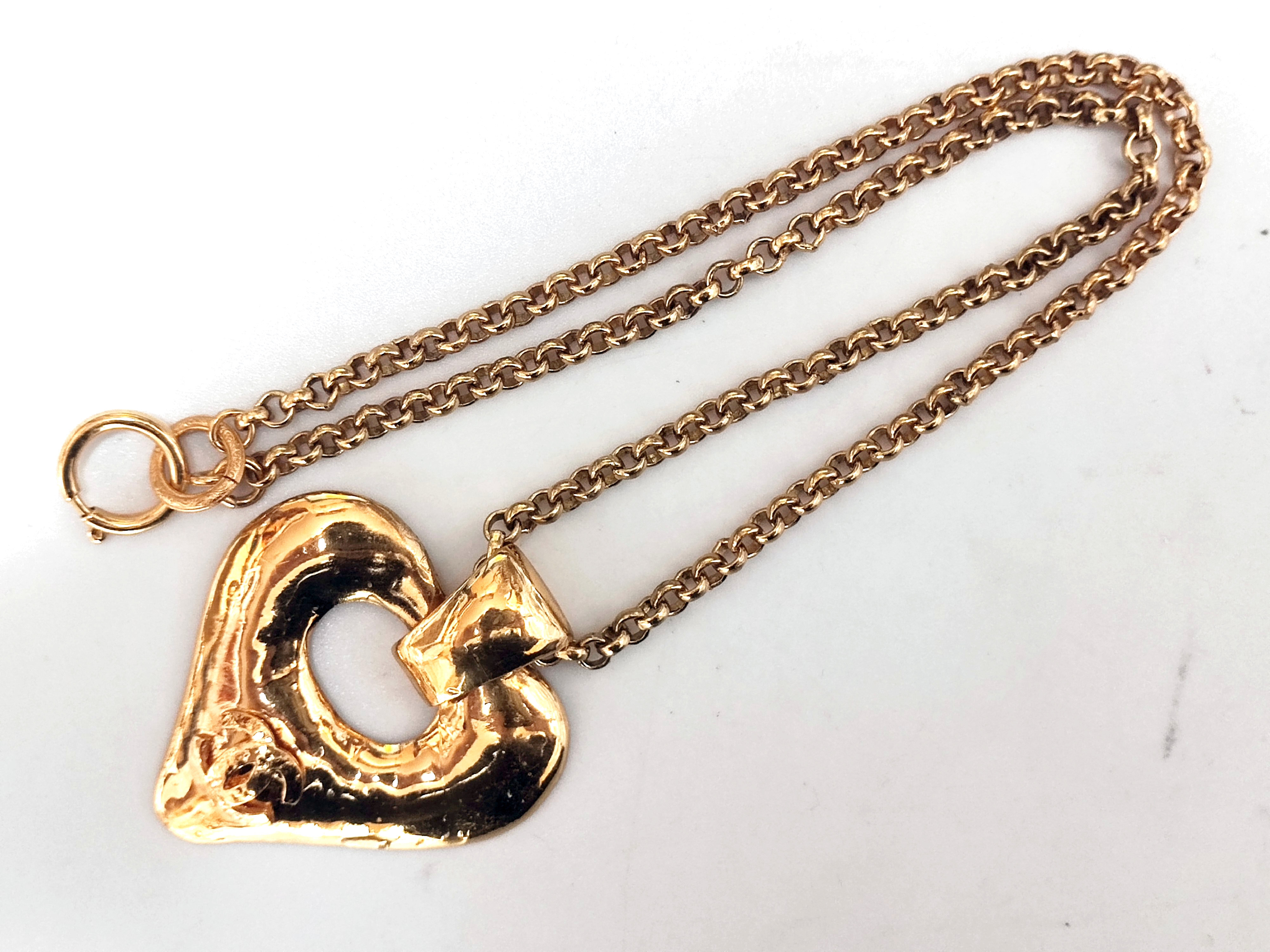 Big Coco Mark Heart Necklace 93P Necklace — view 4