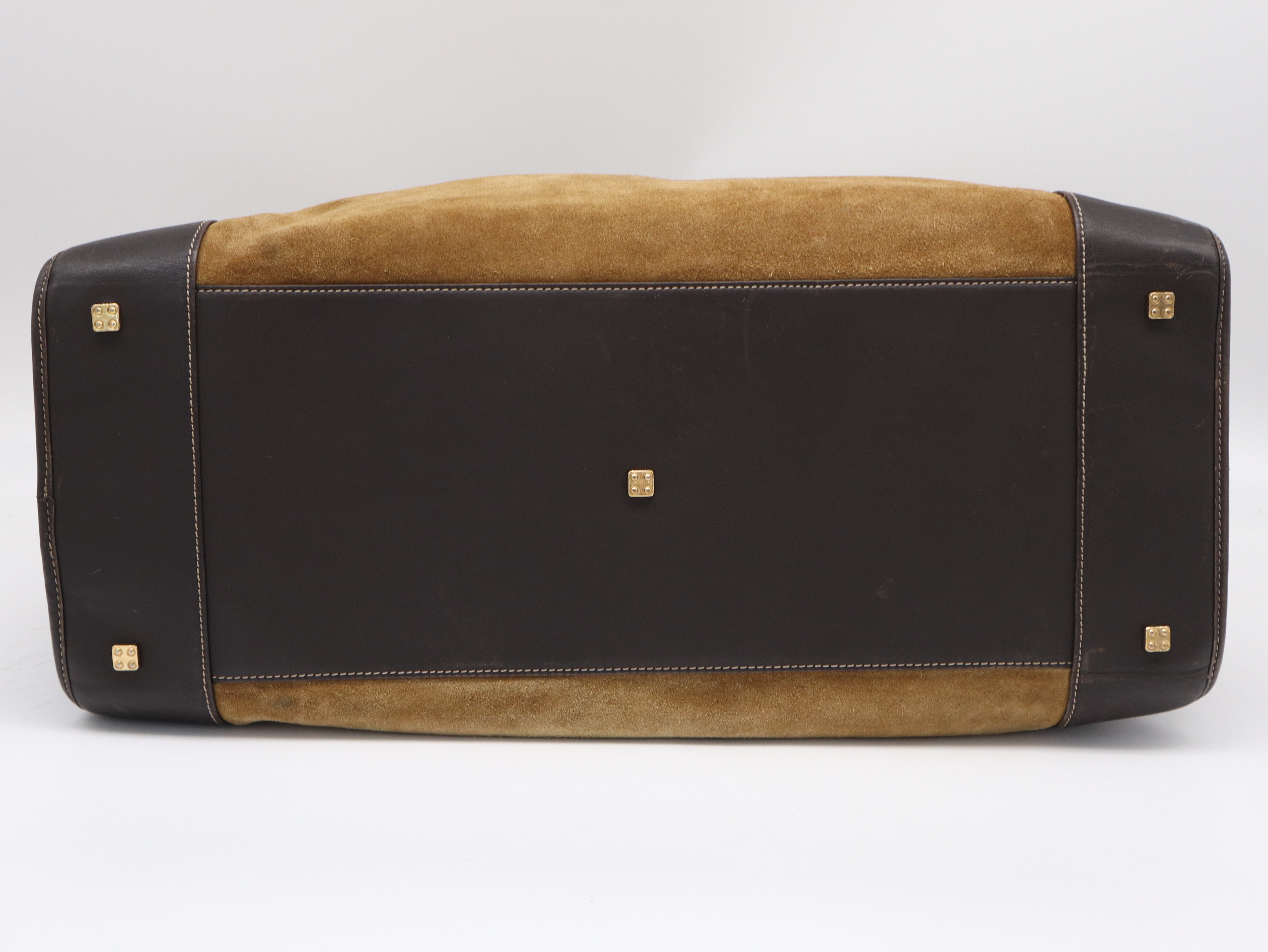 Suede Anagram Boston Bag — view 5