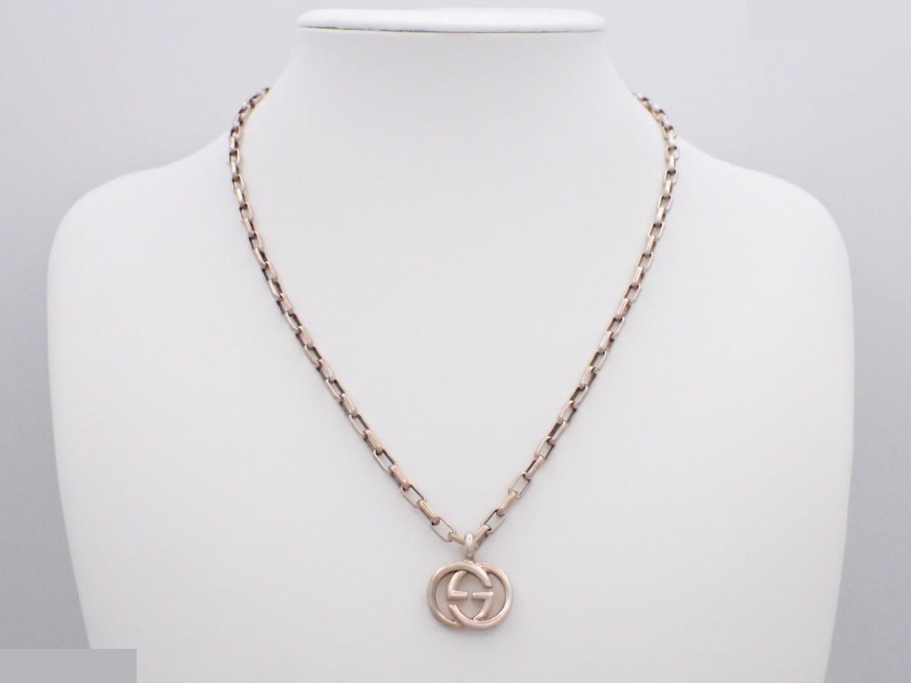 Interlocking G Necklace, AG925, 22.2g, Chain approx. 50cm — view 3