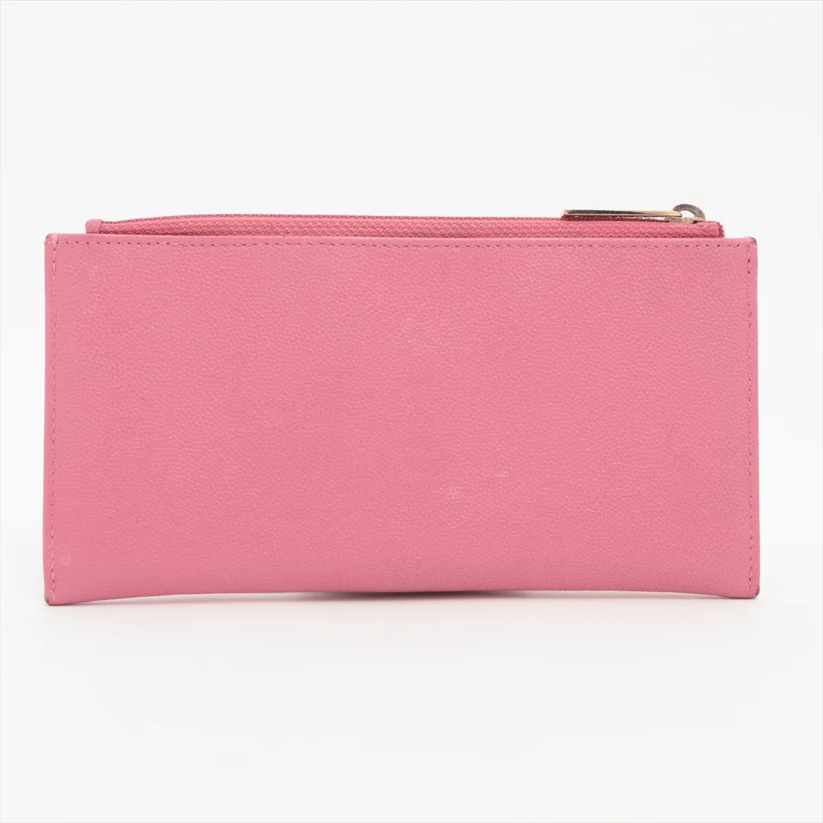 Coco Mark Caviar Skin Long Wallet, Pink with Gold Hardware, 26627702 — view 2