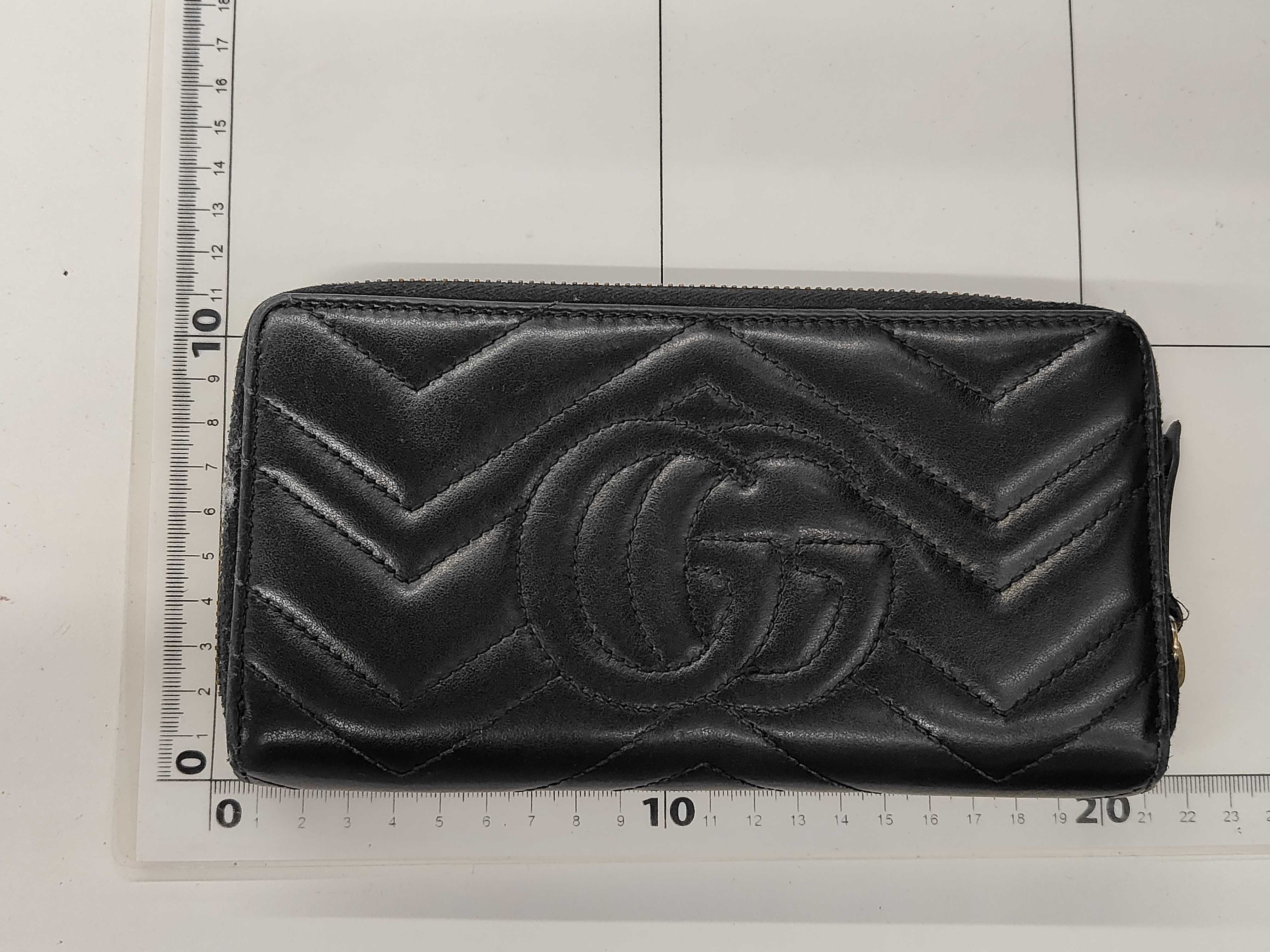 Black GG Leather Wallet — view 2