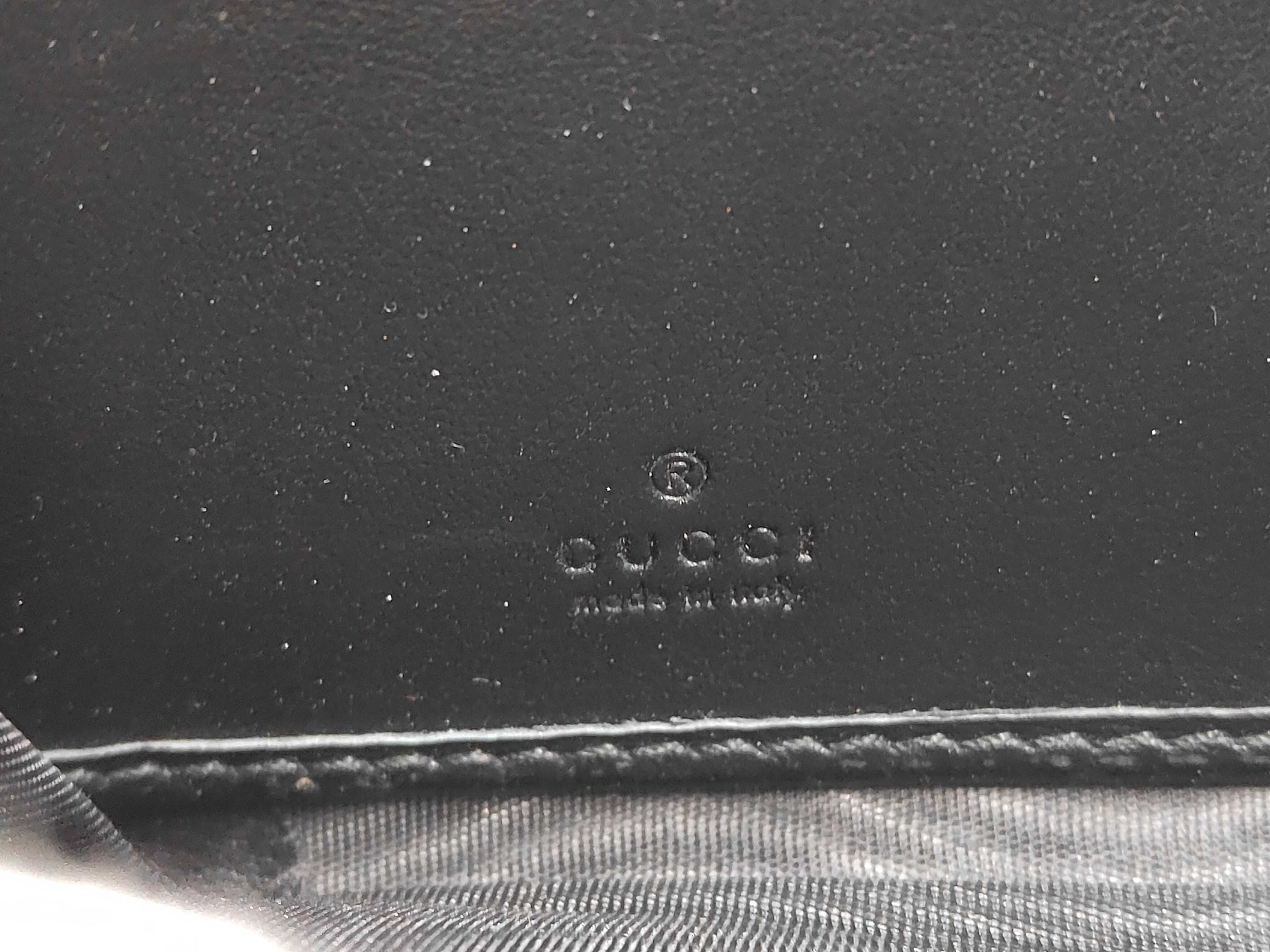 Black GG Leather Wallet — view 11