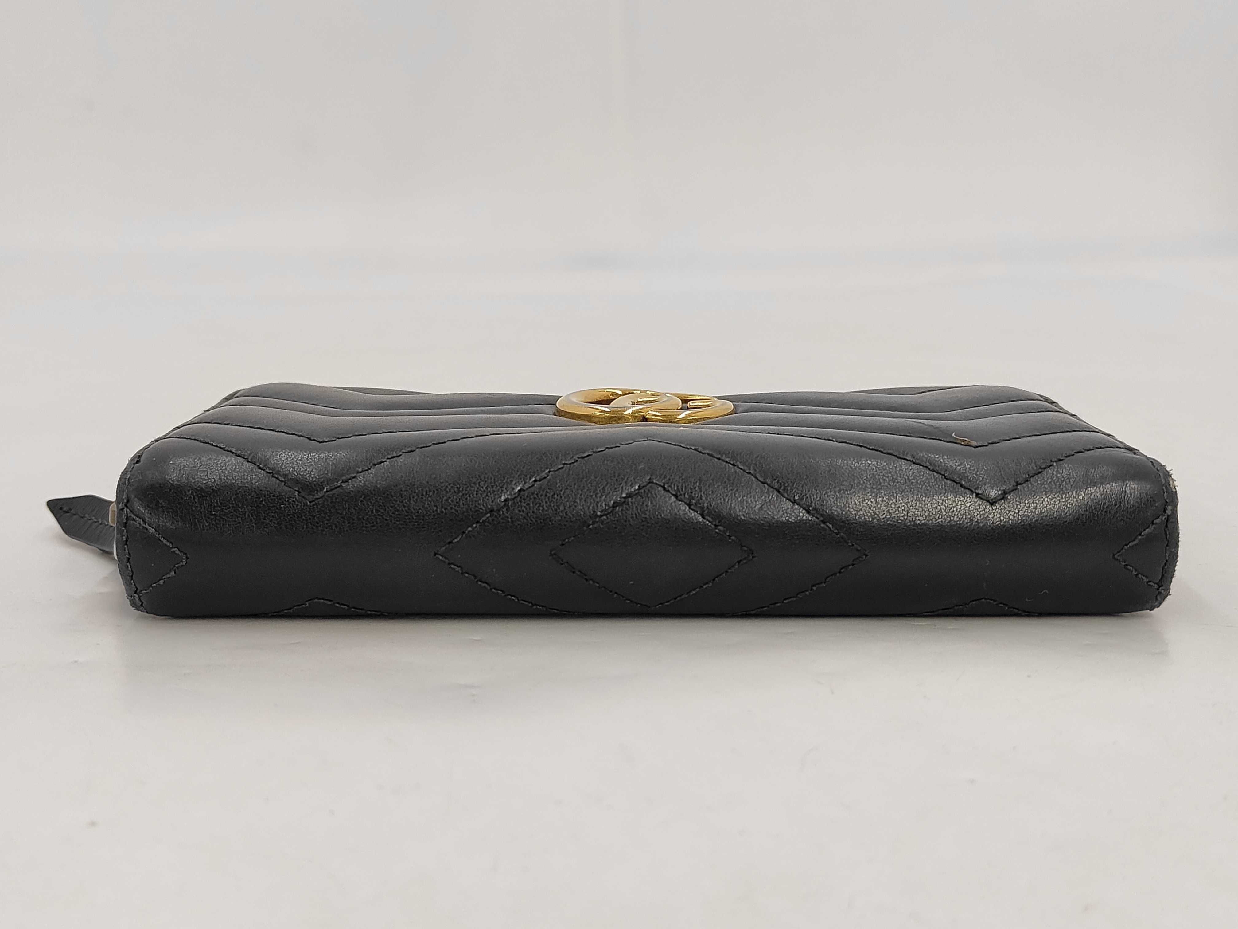 Black GG Leather Wallet — view 3