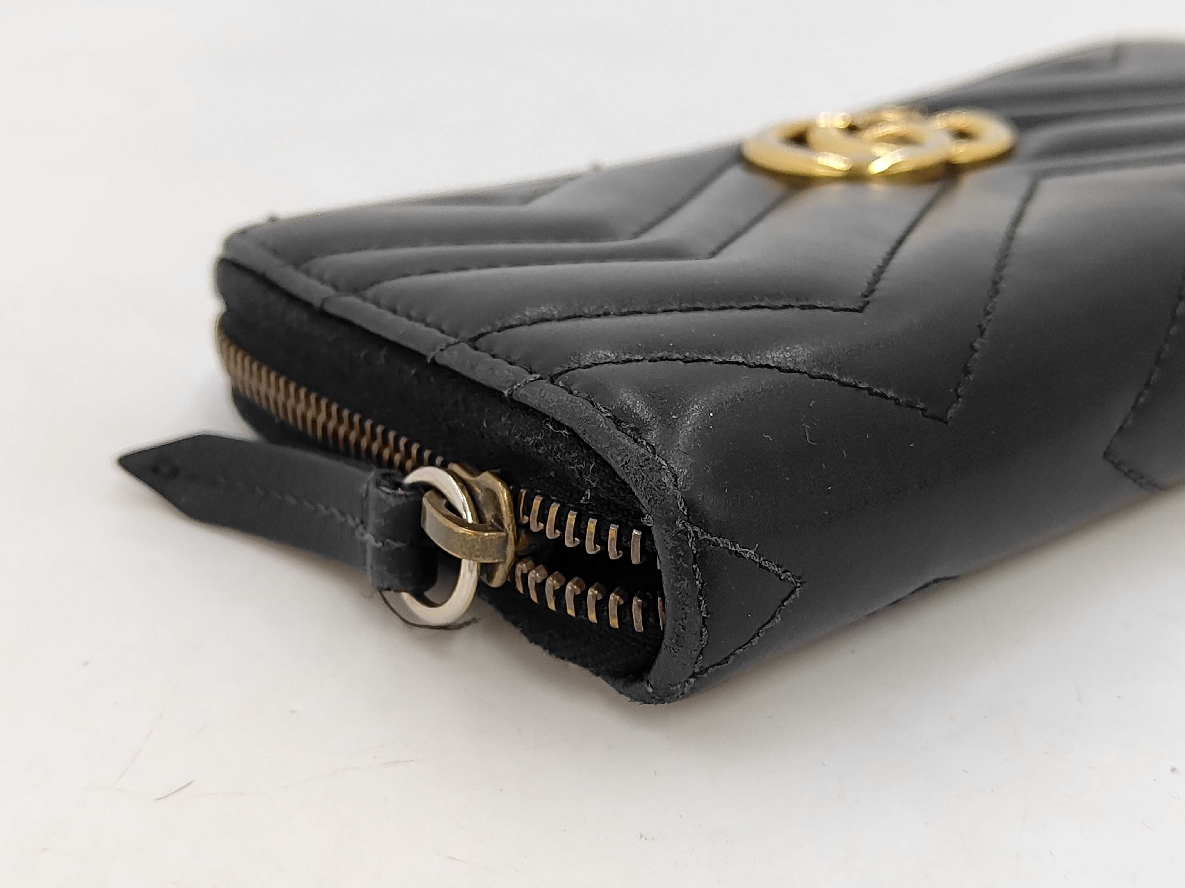 Black GG Leather Wallet — view 4