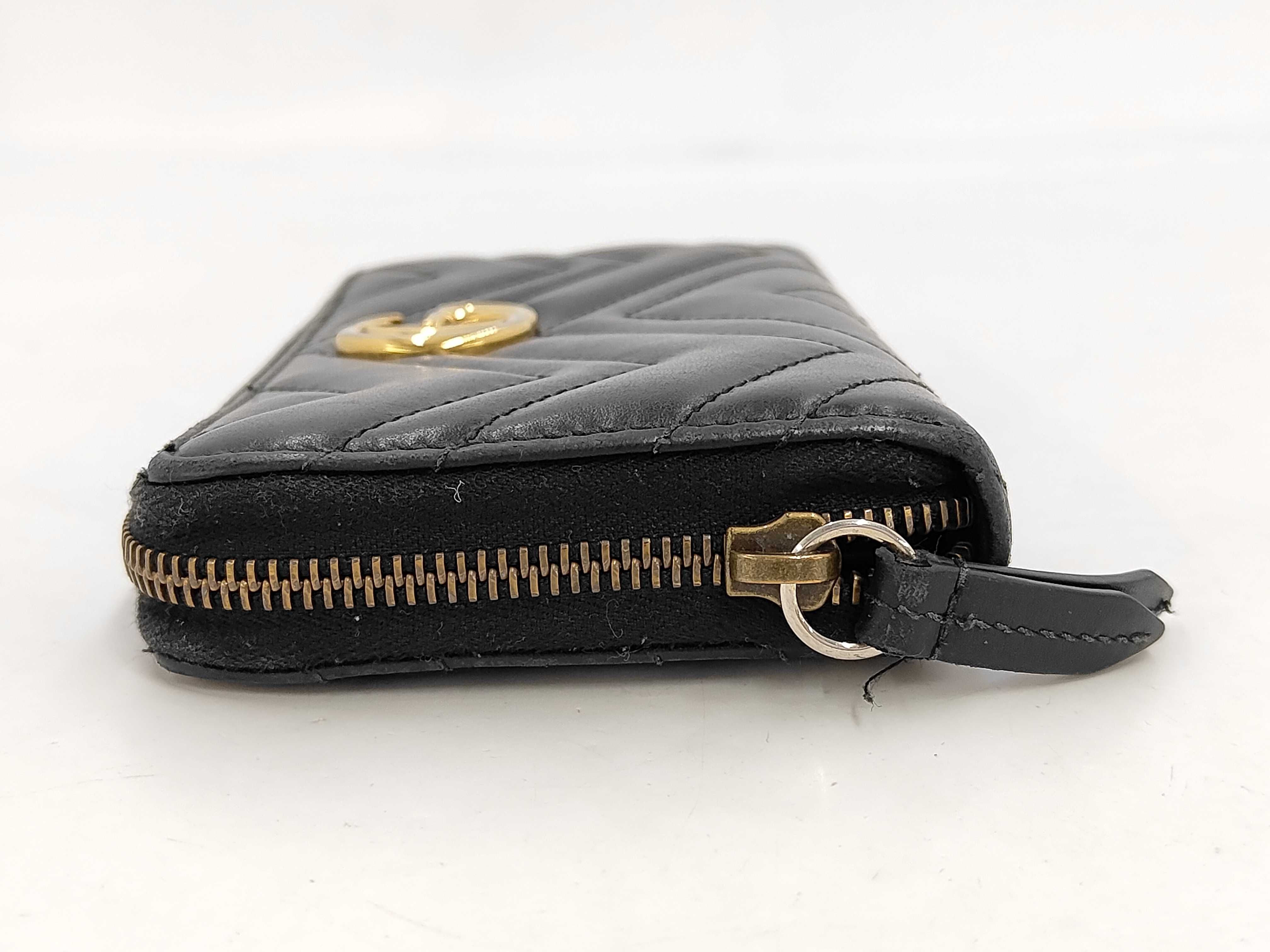 Black GG Leather Wallet — view 5
