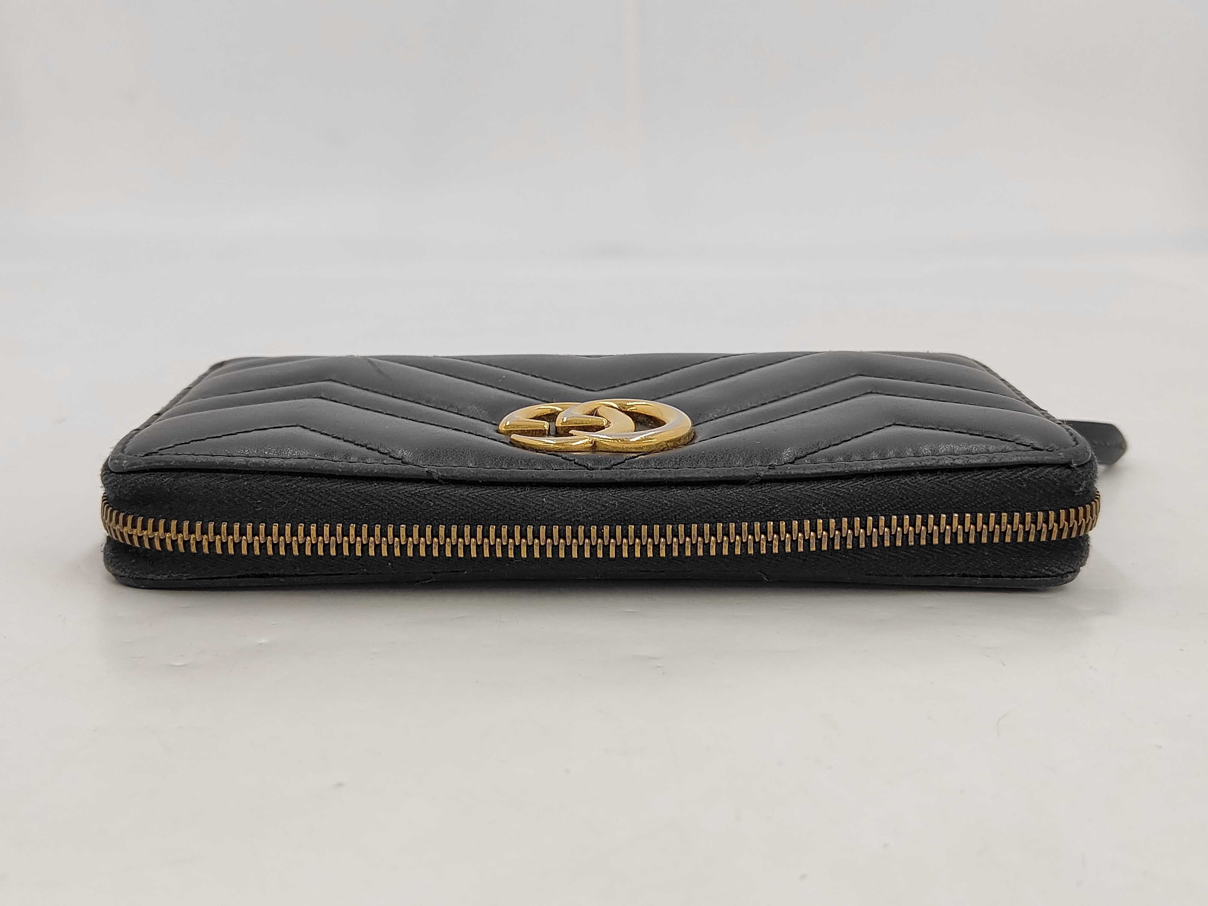 Black GG Leather Wallet — view 6