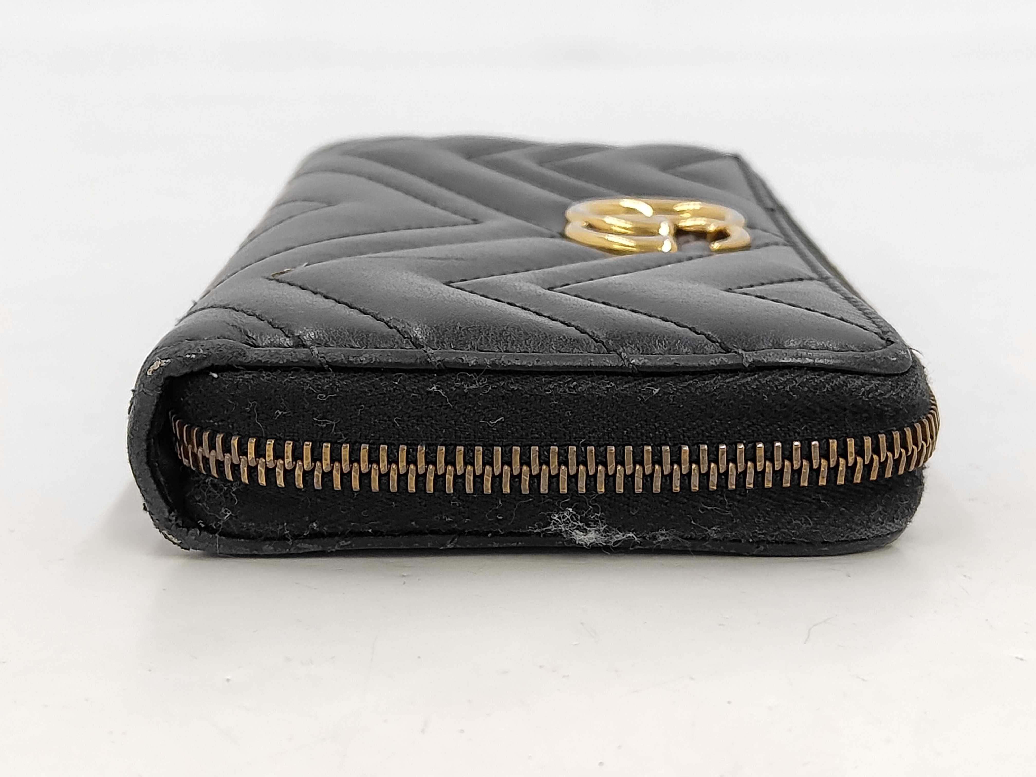 Black GG Leather Wallet — view 7