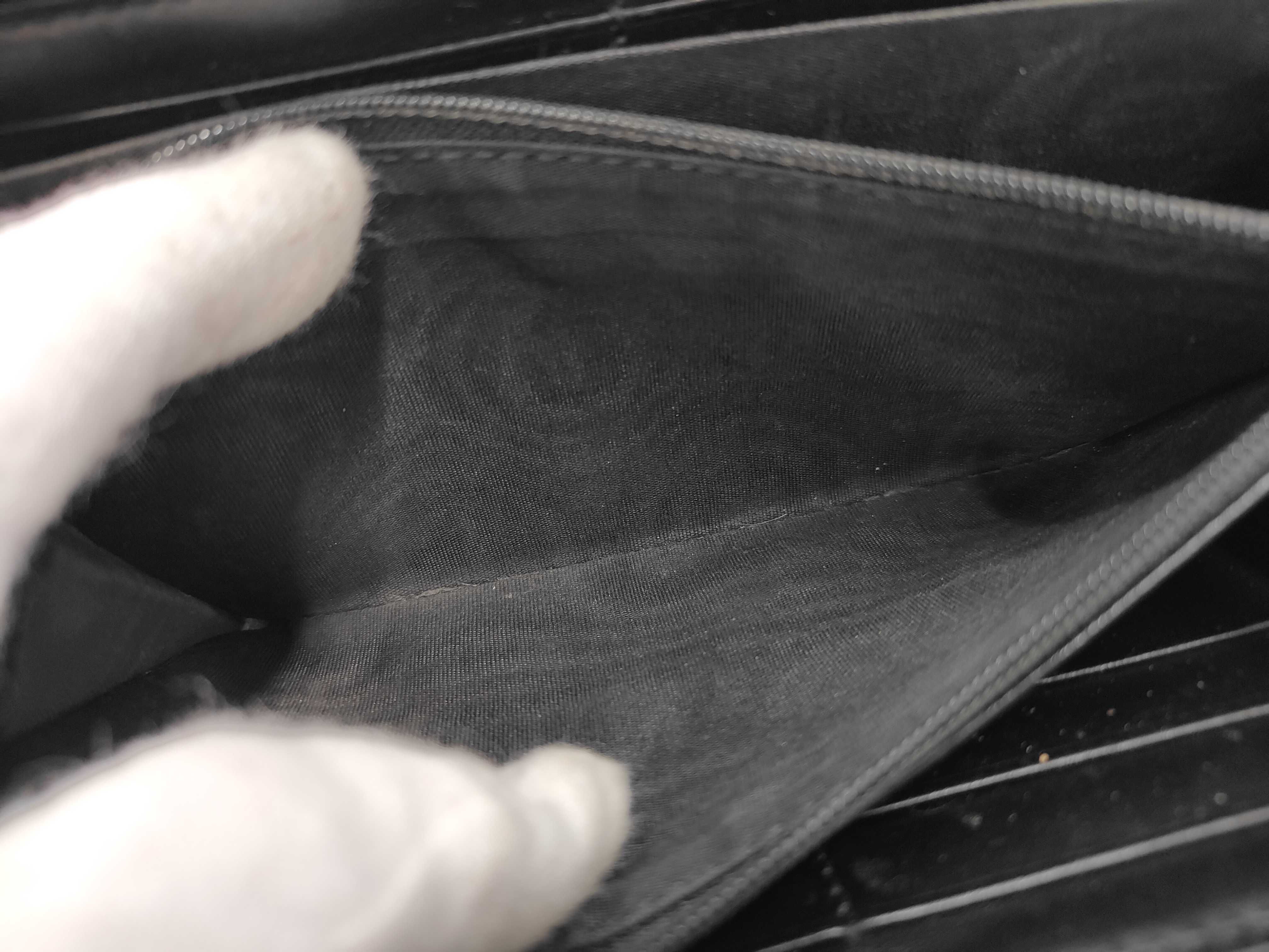 Black GG Leather Wallet — view 10