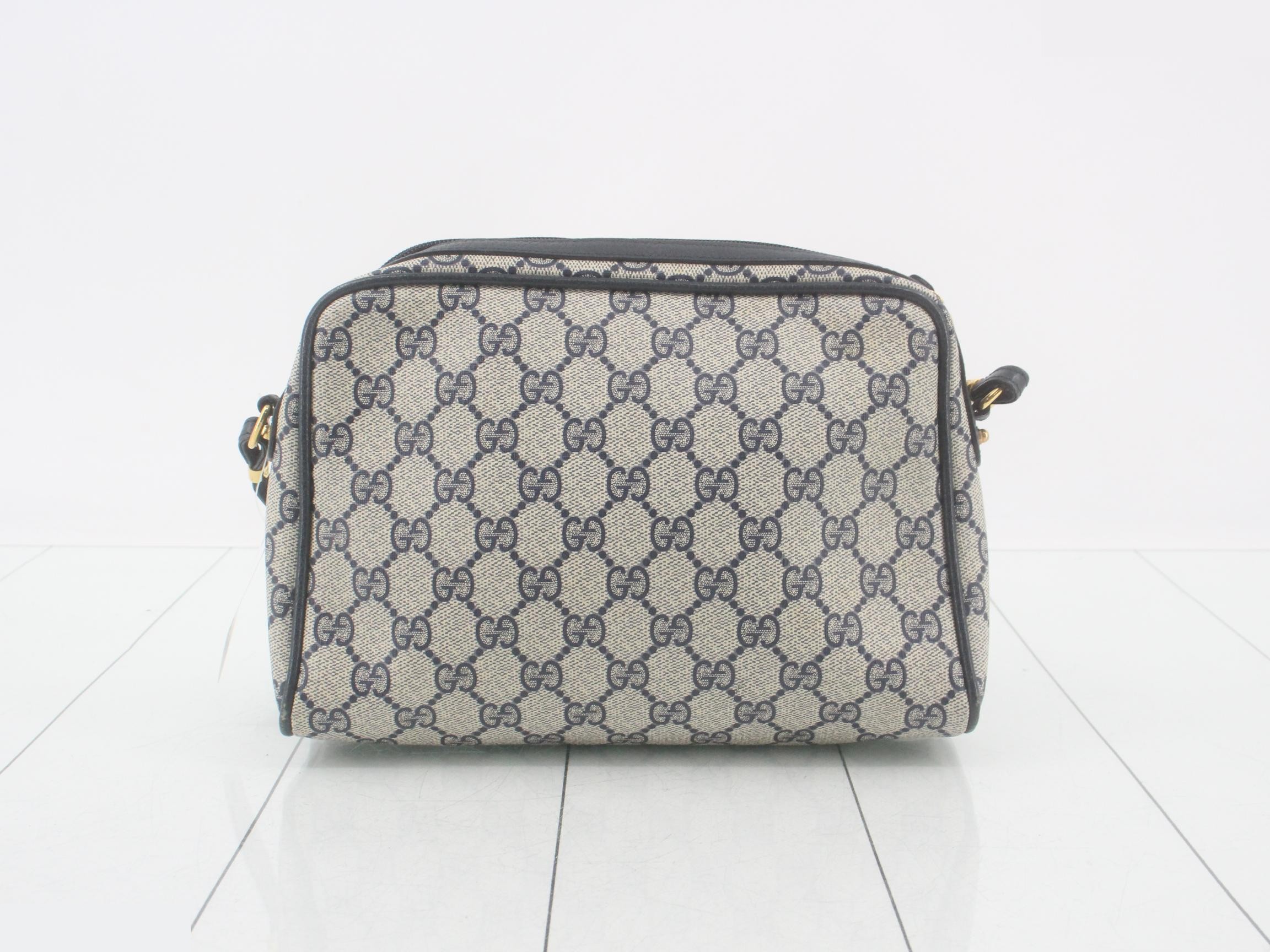 GG Supreme Shoulder Bag, Navy — view 2