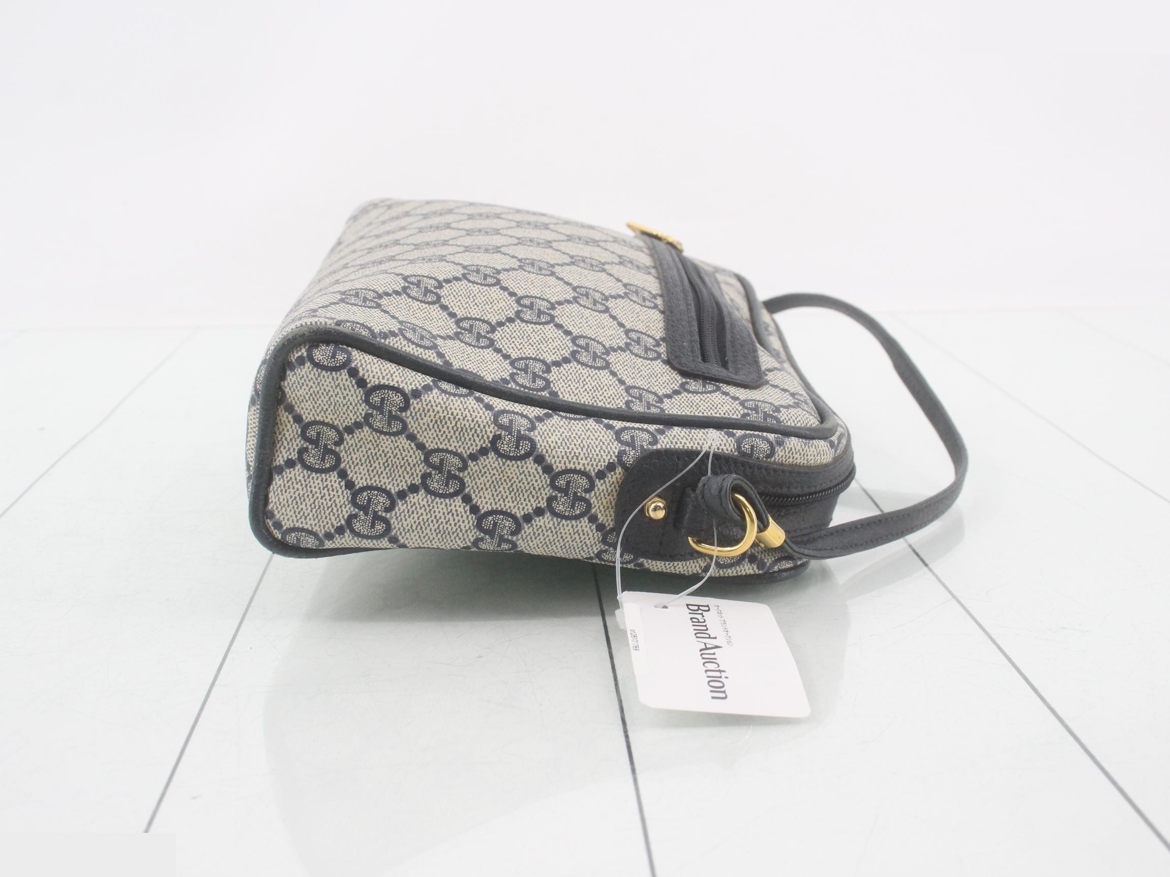 GG Supreme Shoulder Bag, Navy — view 3