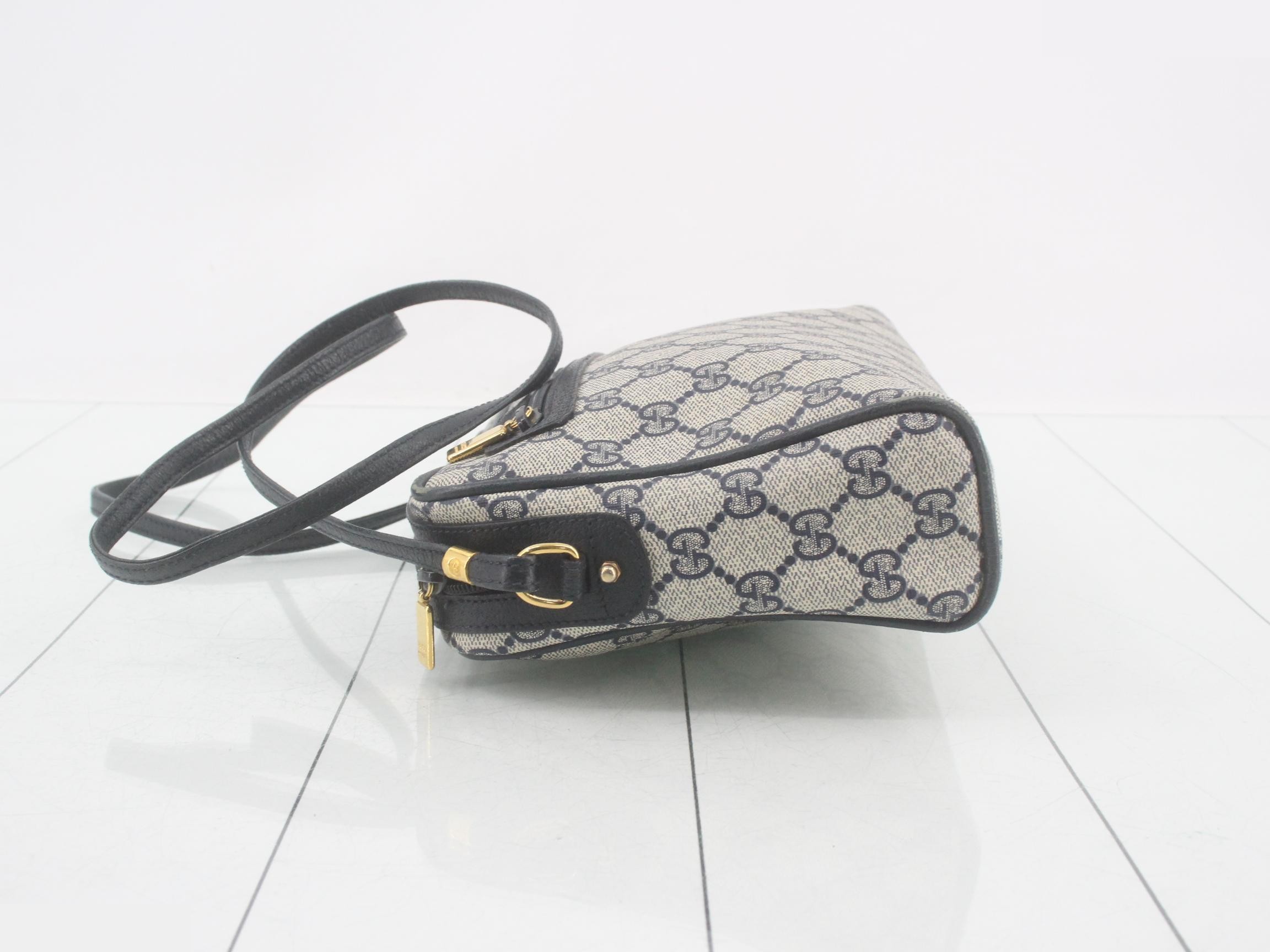 GG Supreme Shoulder Bag, Navy — view 4