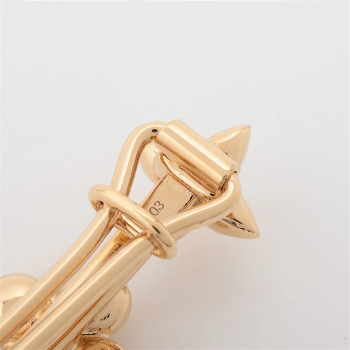 M01670 Barrette Baby Louis LE5203 Hair Clip GP Gold - Shows signs of wear, — view 4