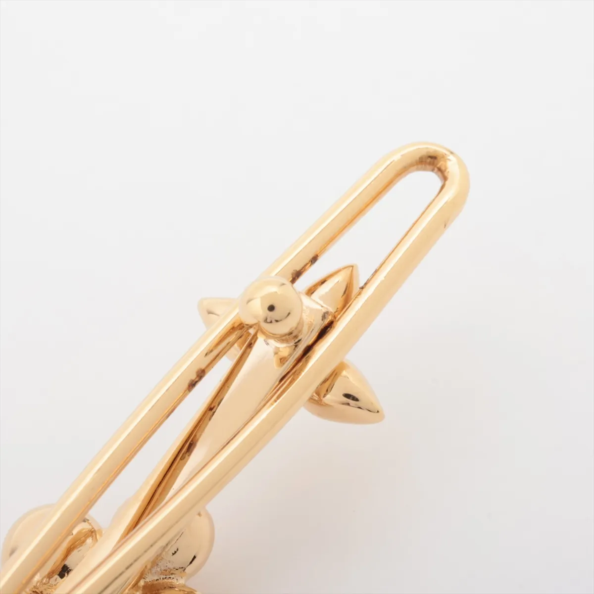 M01670 Barrette Baby Louis LE5203 Hair Clip GP Gold - Shows signs of wear, — view 5