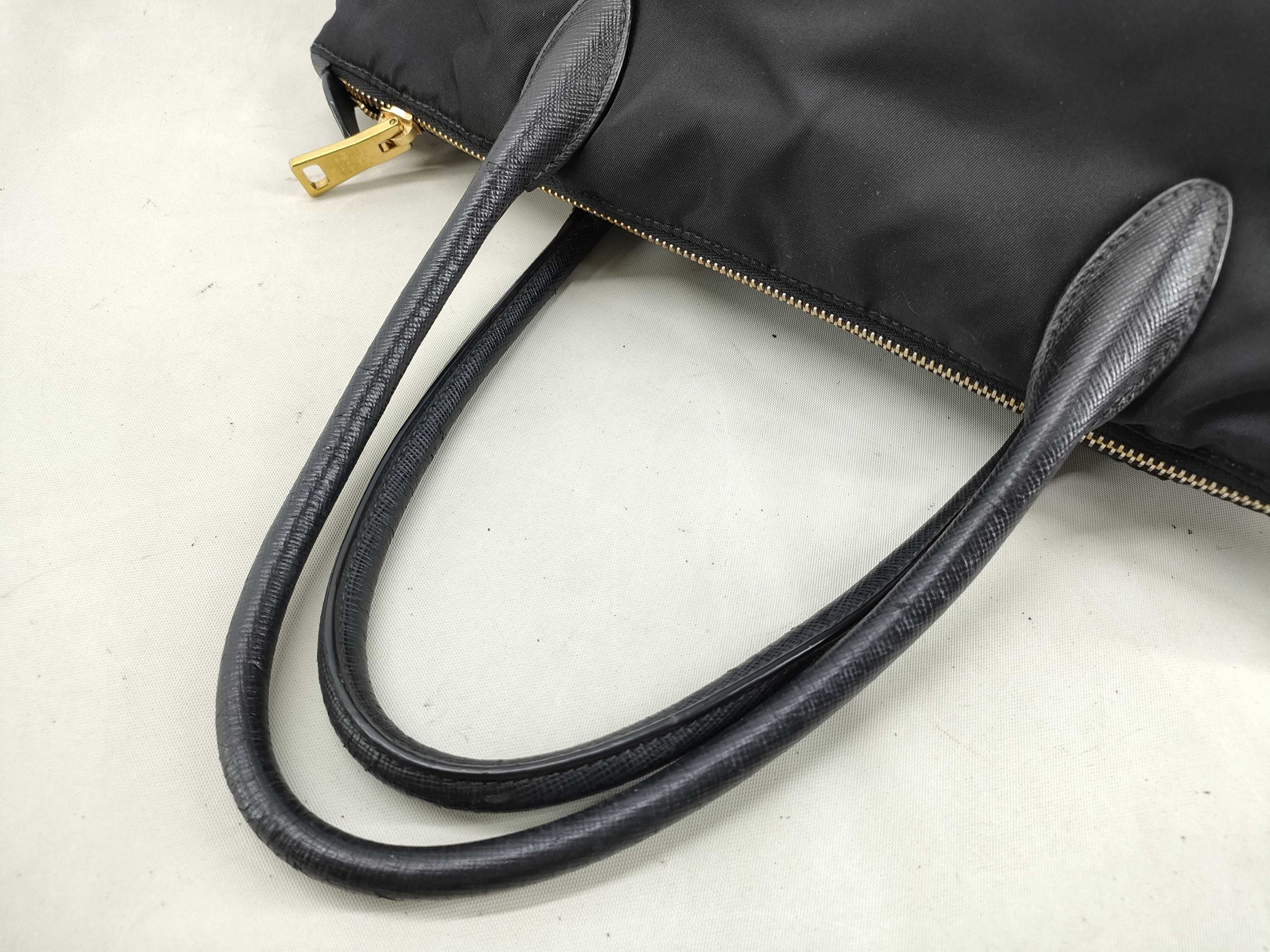 Nylon 2-Way Handbag Saffiano x Nylon Handbag — view 5
