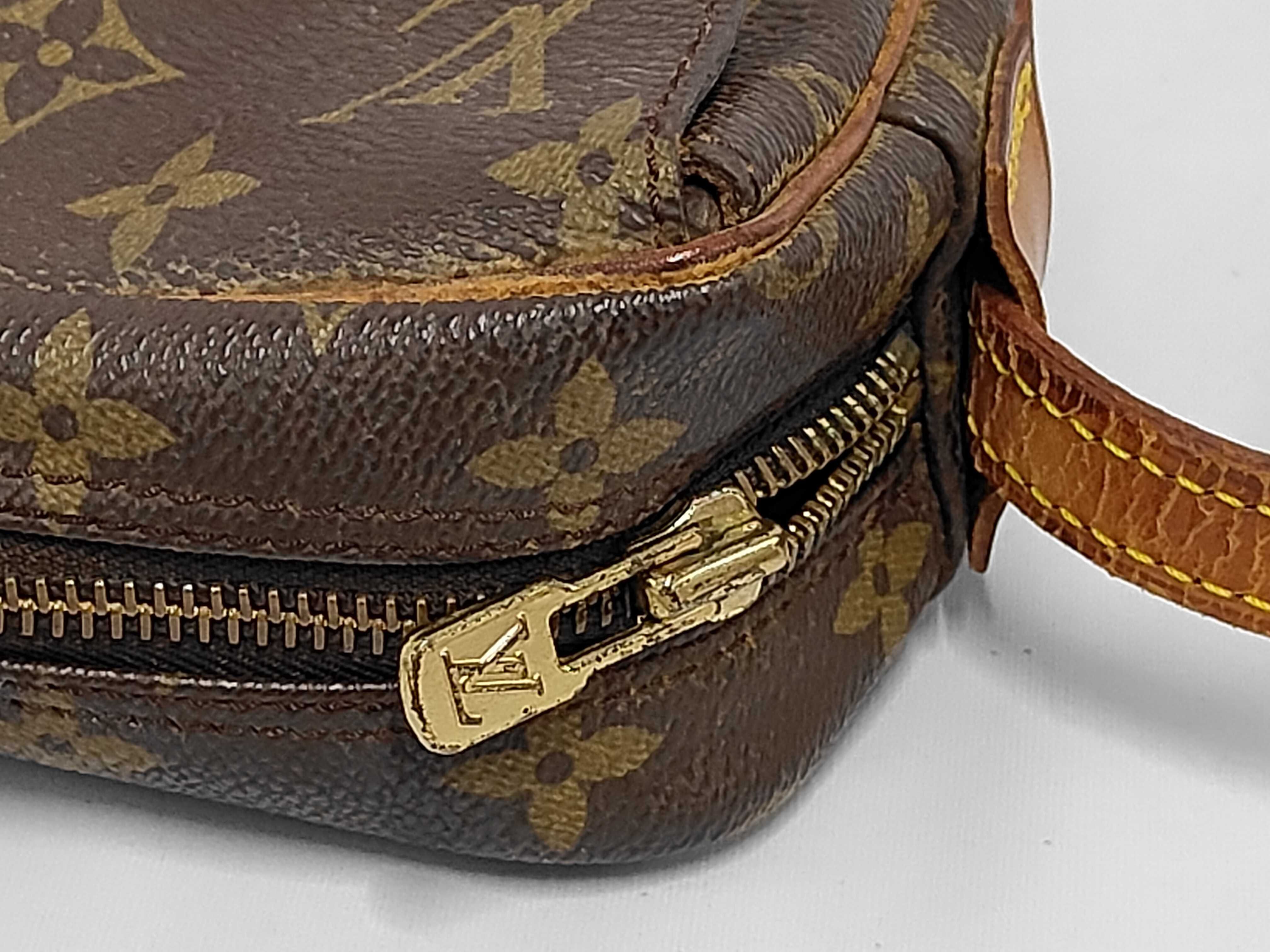 Monogram Jeune Fille PM M51227 Brown PVC Leather Shoulder Bag — view 7