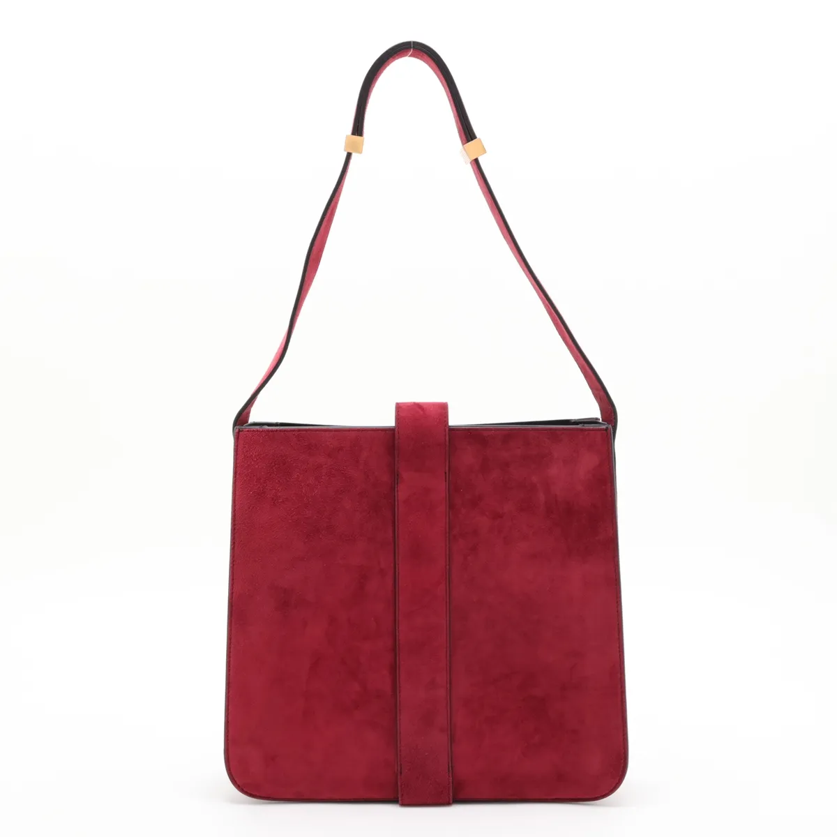 Marie Suede Shoulder Bag, Red — view 2