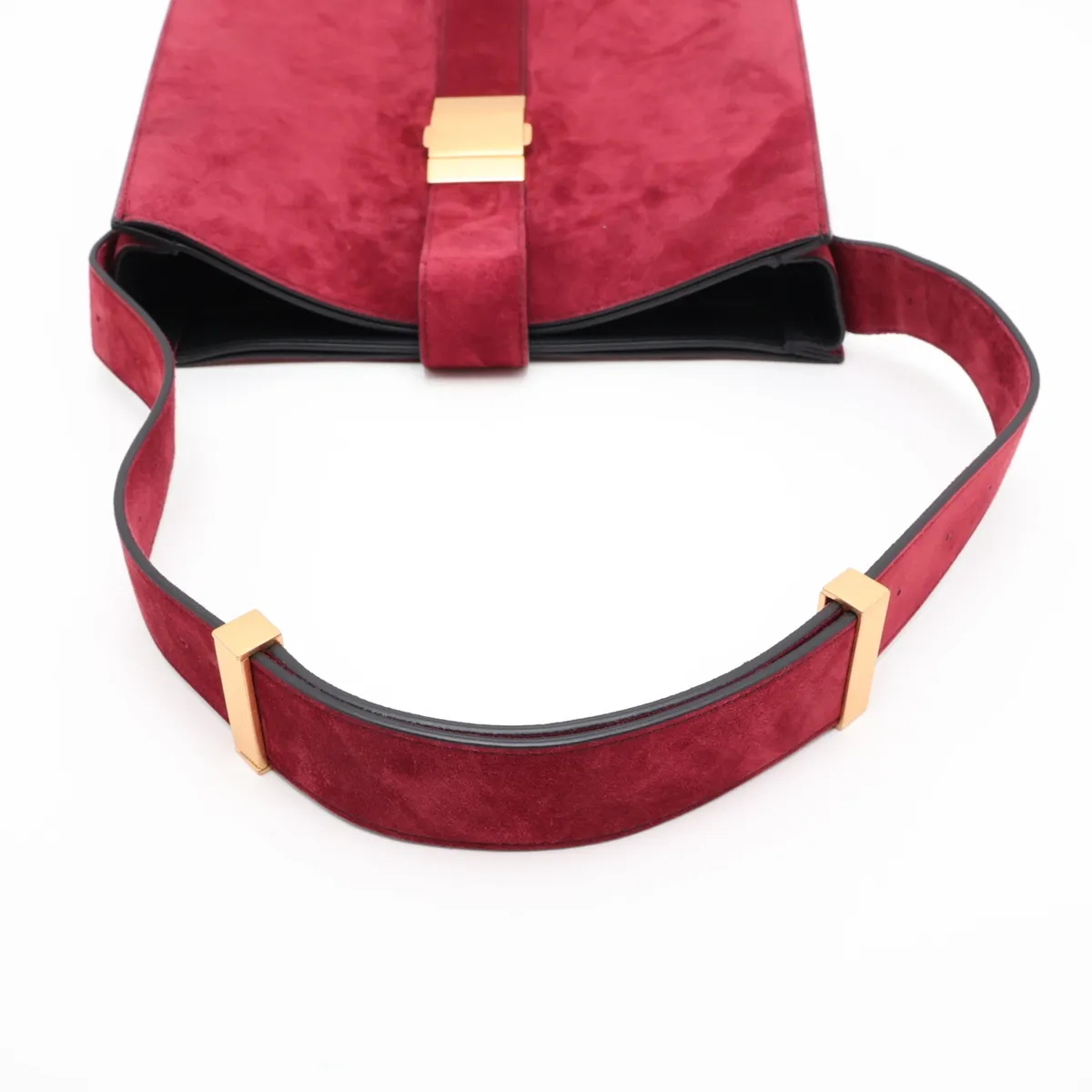Marie Suede Shoulder Bag, Red — view 5