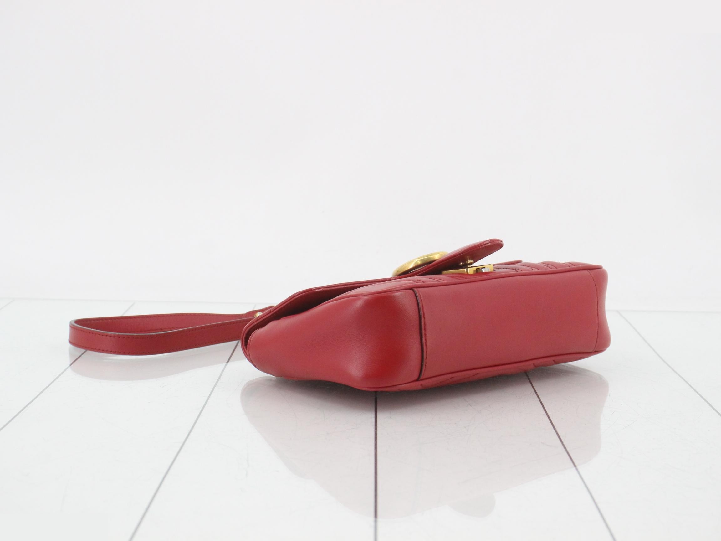 GG Marmont Red Shoulder Bag — view 5