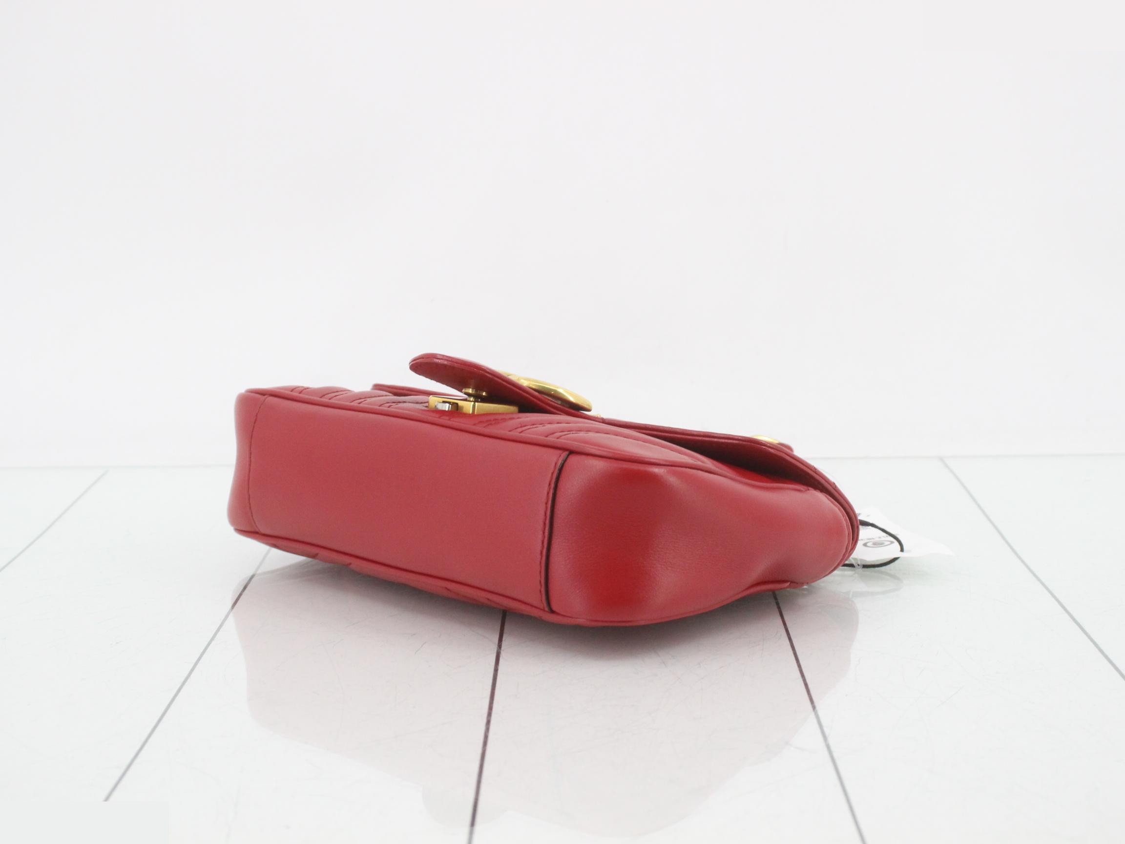 GG Marmont Red Shoulder Bag — view 6