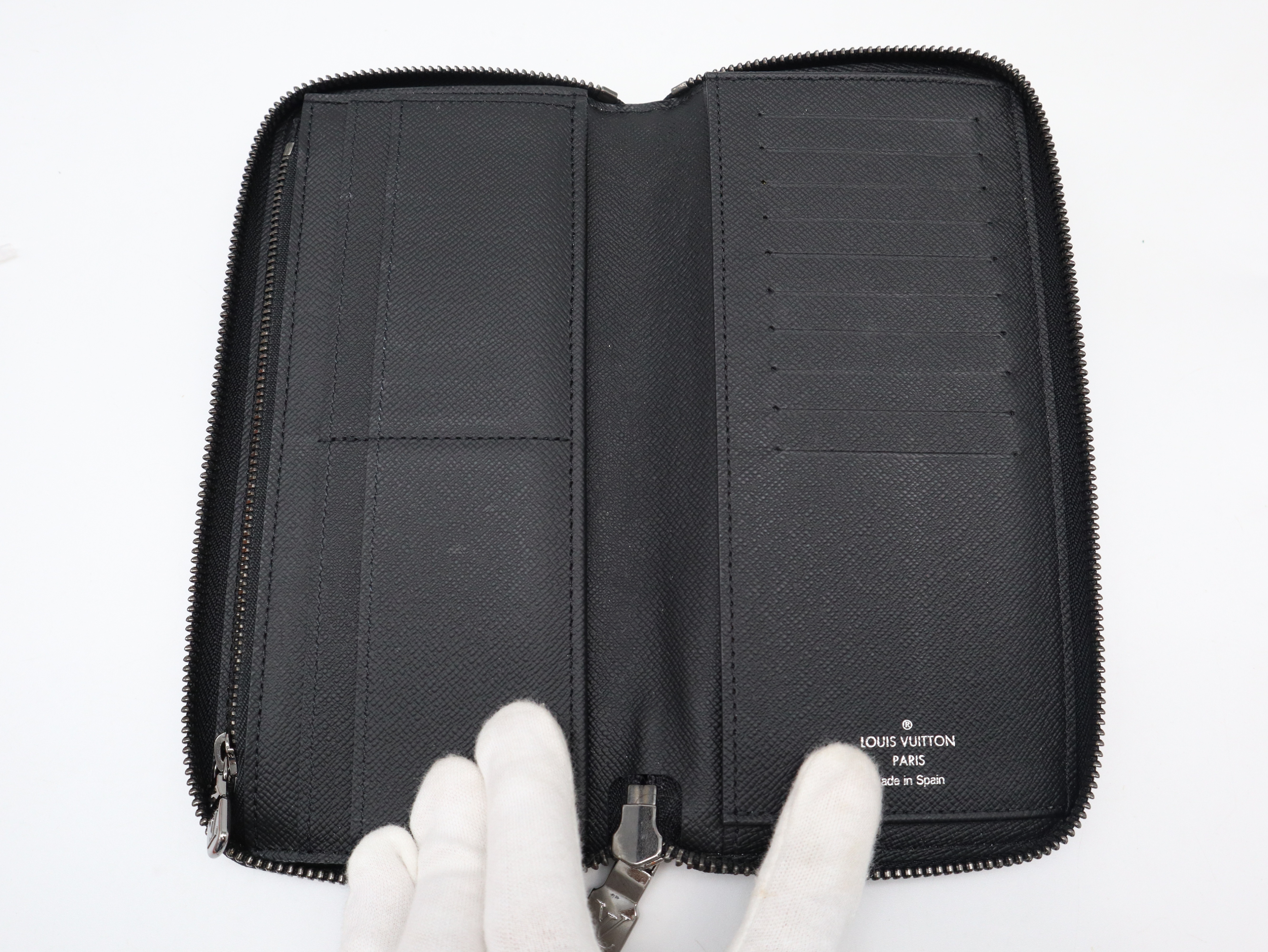 M62295 Monogram Eclipse Zippy Wallet Vertical, RFID tested, with box and dust bag. — view 8