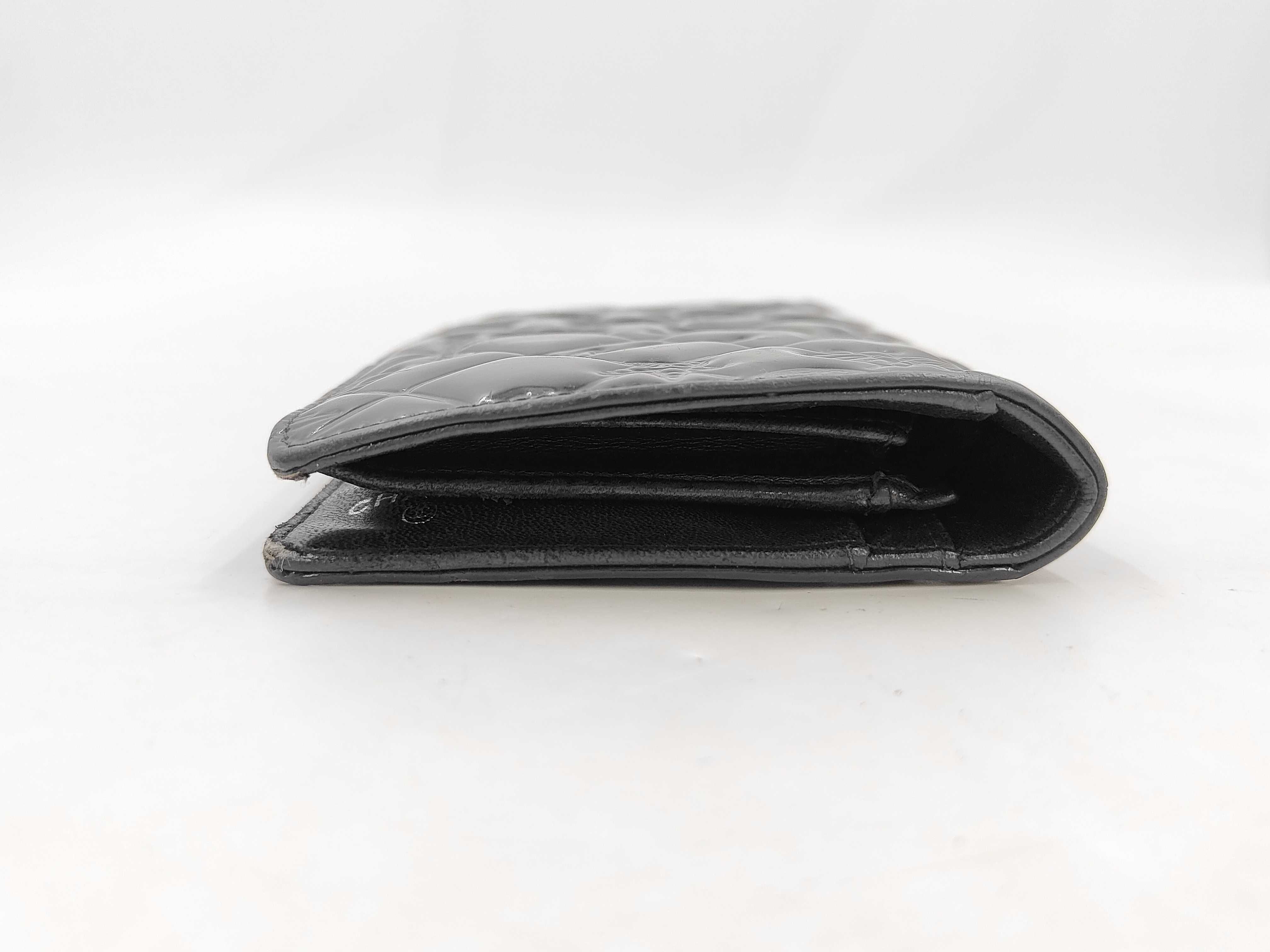 Icon Wallet, Patent Leather, Black Wallet — view 10
