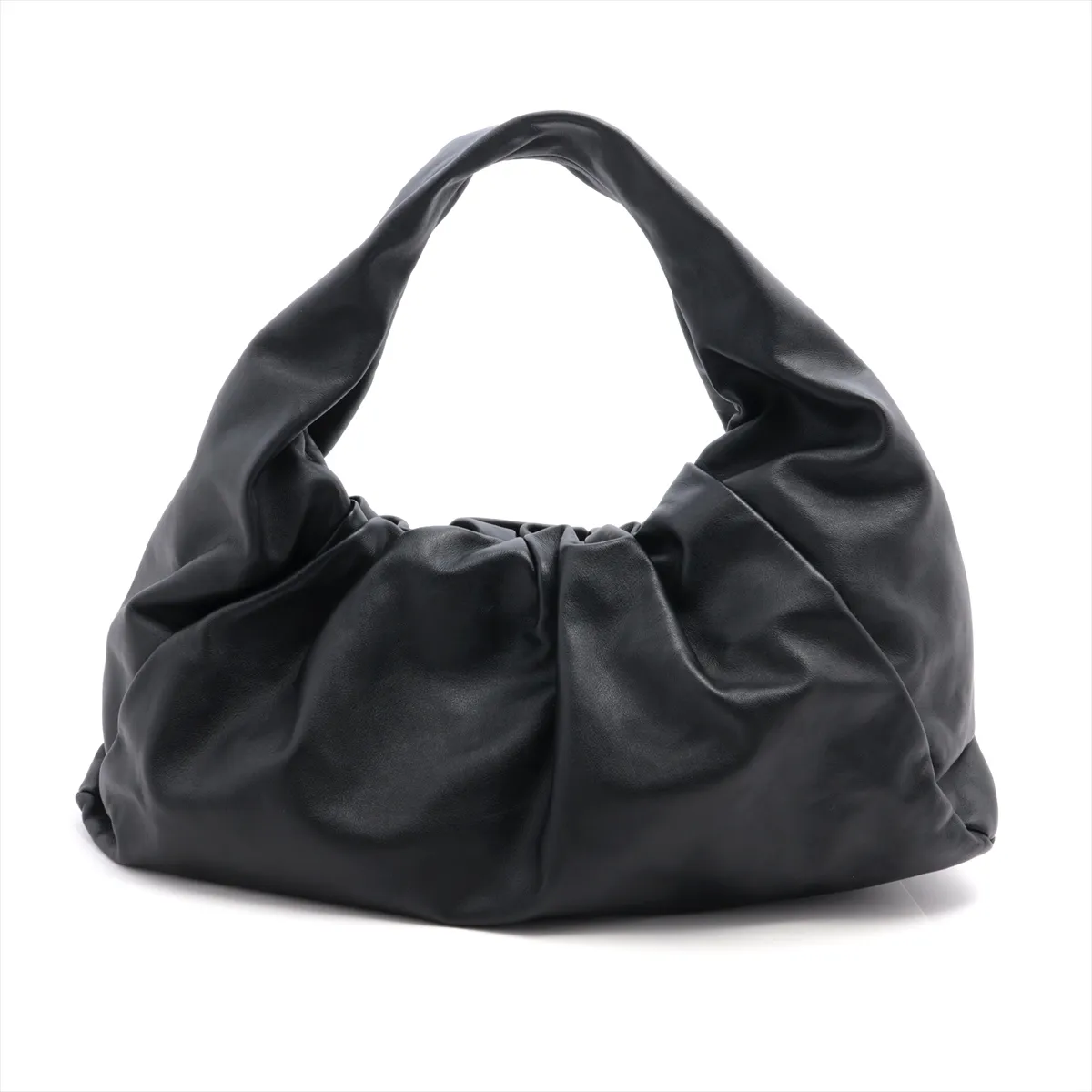 The Shoulder Pouch Leather Shoulder Bag Black — view 2