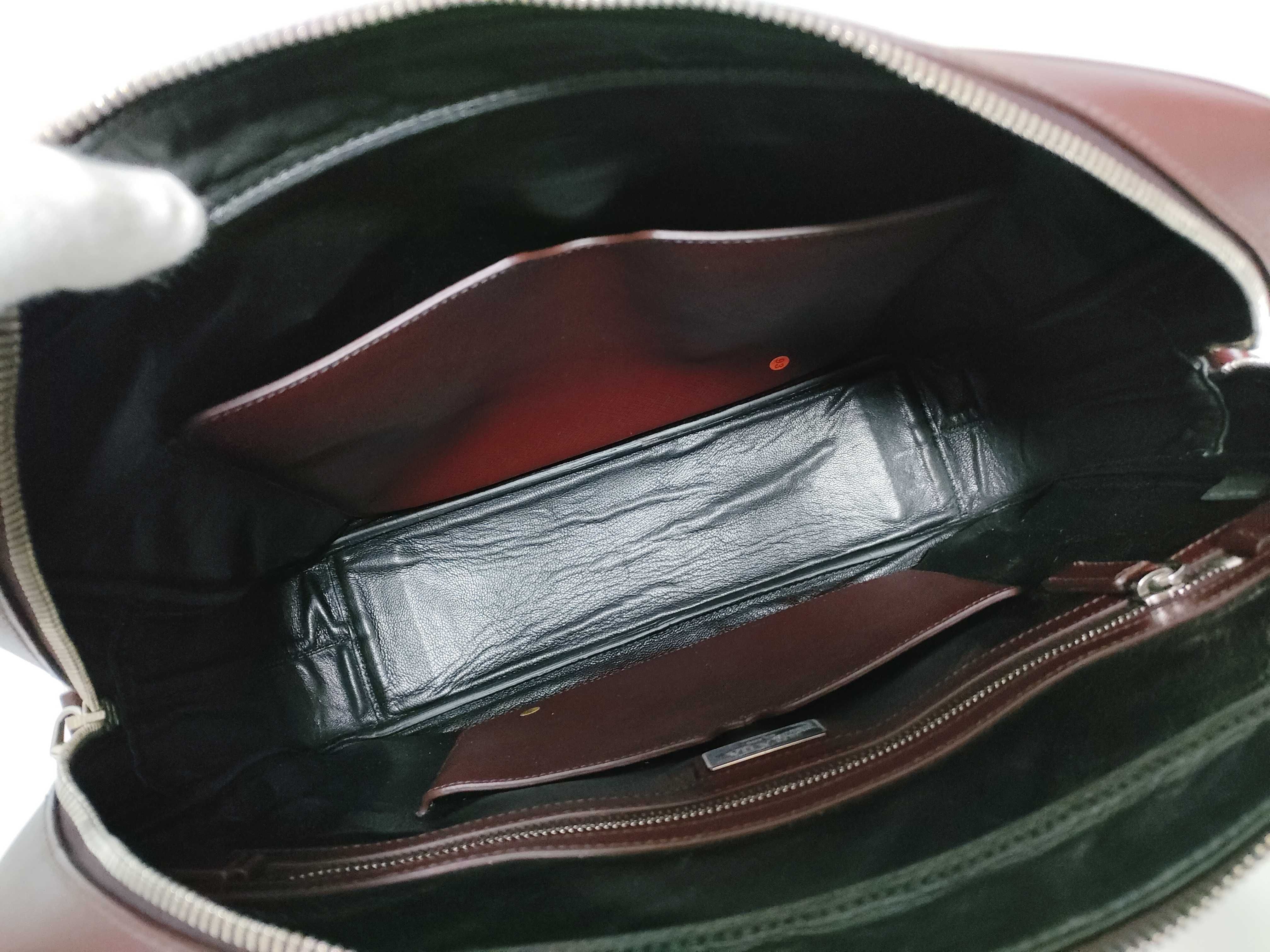 Business Briefcase, Saffiano Leather, White Tag, ST, Name Tag, and Booklet Included. Business Bag — view 11